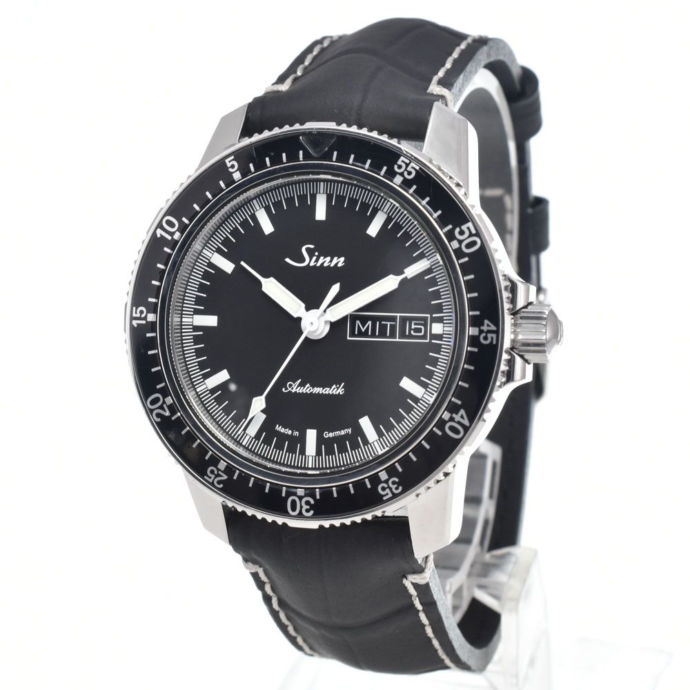 ジン Sinn 104.0886 104 パイロット ウォッチ デイデイト ブラック