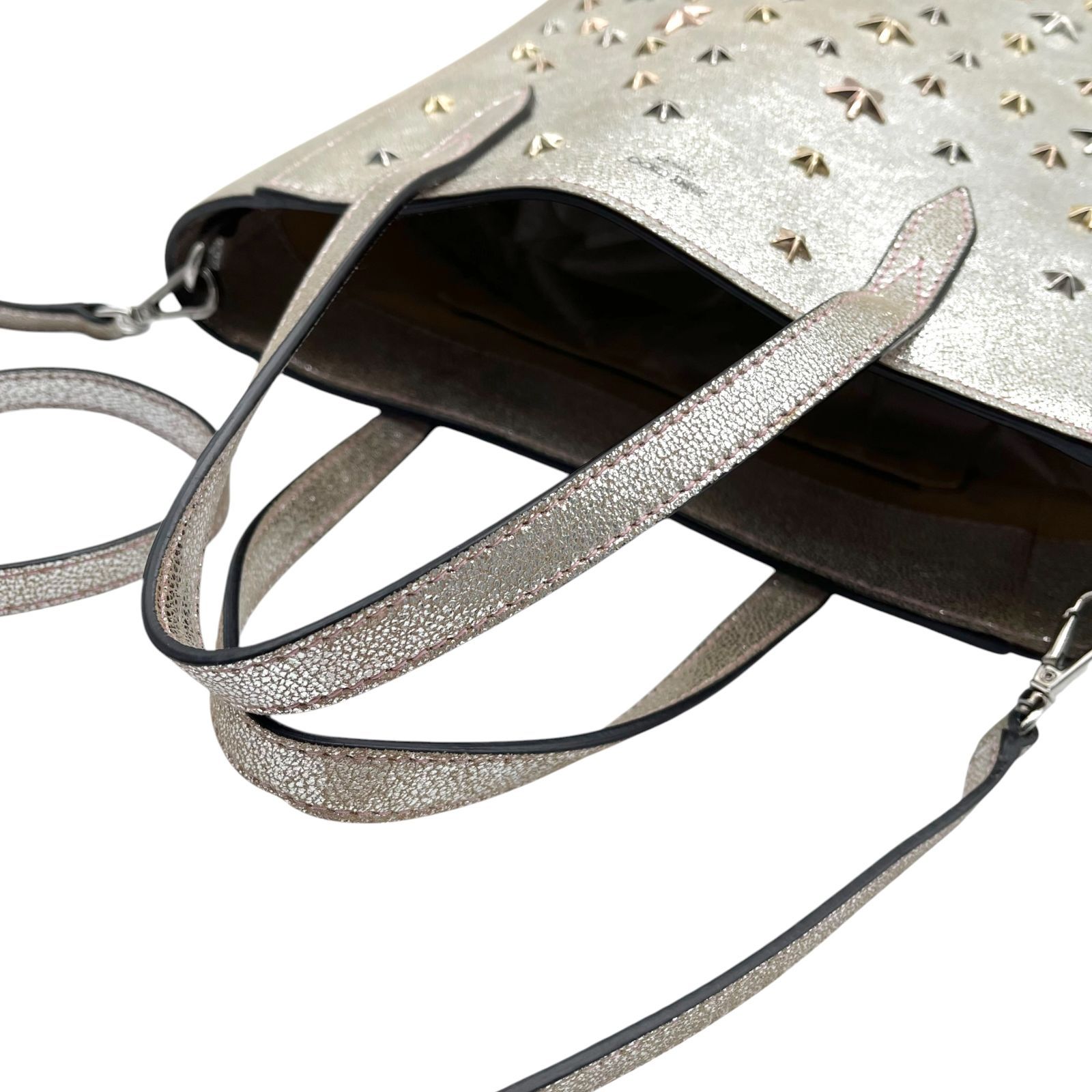 美品 JIMMY CHOO ジミーチュウ 2way ハンドバッグ ショルダーバッグ 