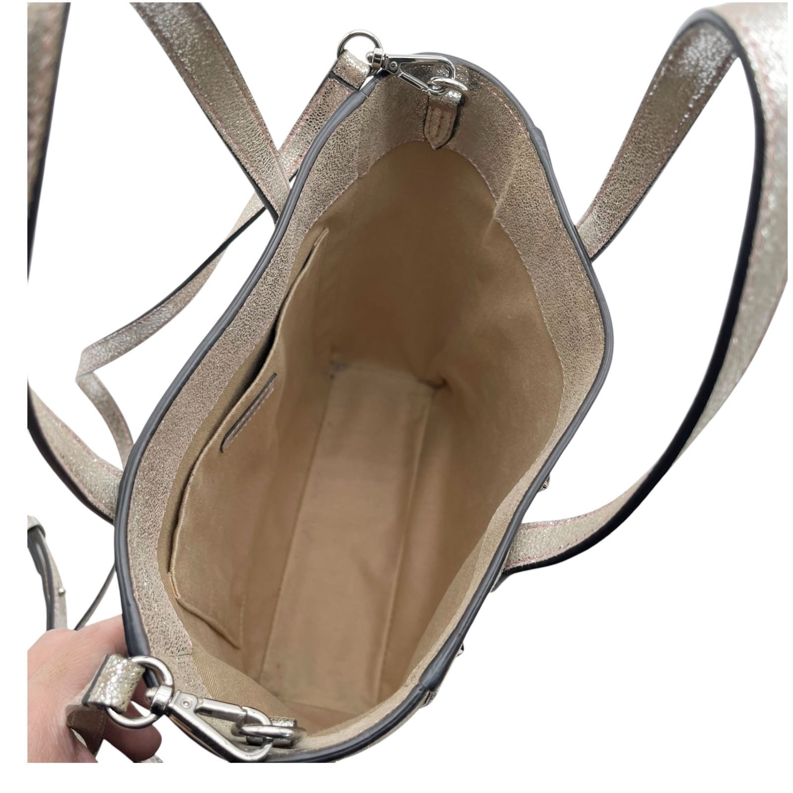 美品 JIMMY CHOO ジミーチュウ 2way ハンドバッグ ショルダーバッグ 