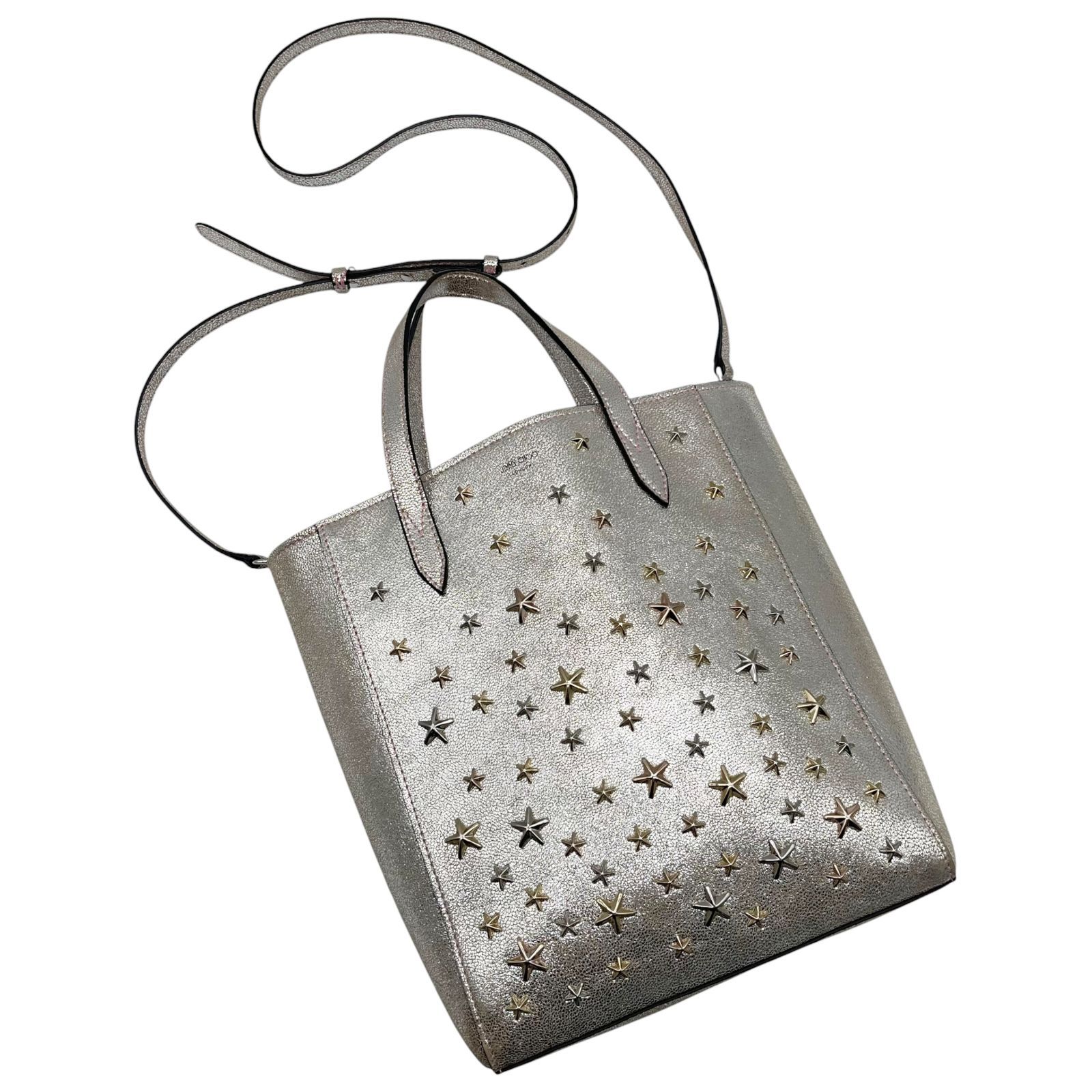 美品 JIMMY CHOO ジミーチュウ 2way ハンドバッグ ショルダーバッグ 
