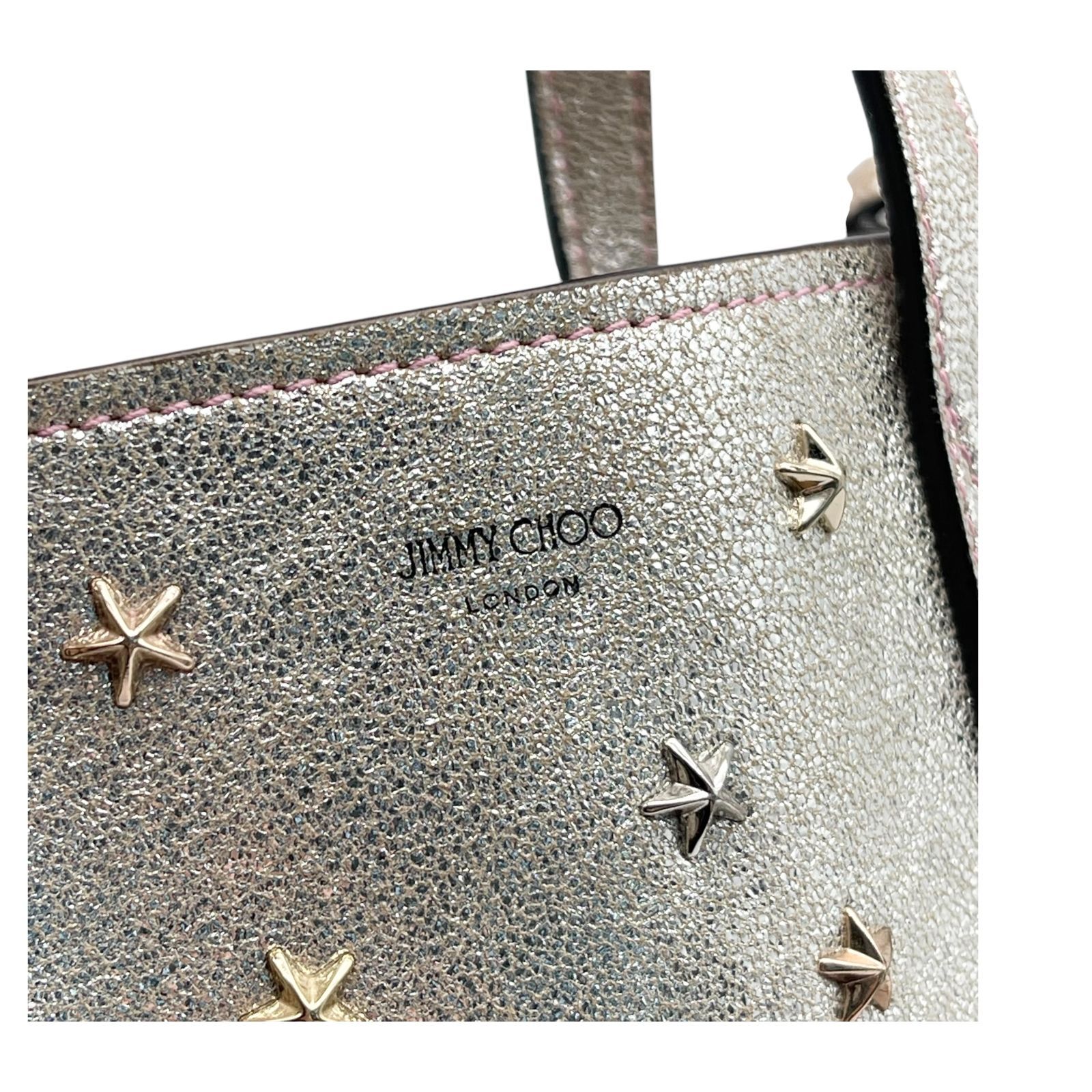 美品 JIMMY CHOO ジミーチュウ 2way ハンドバッグ ショルダーバッグ 