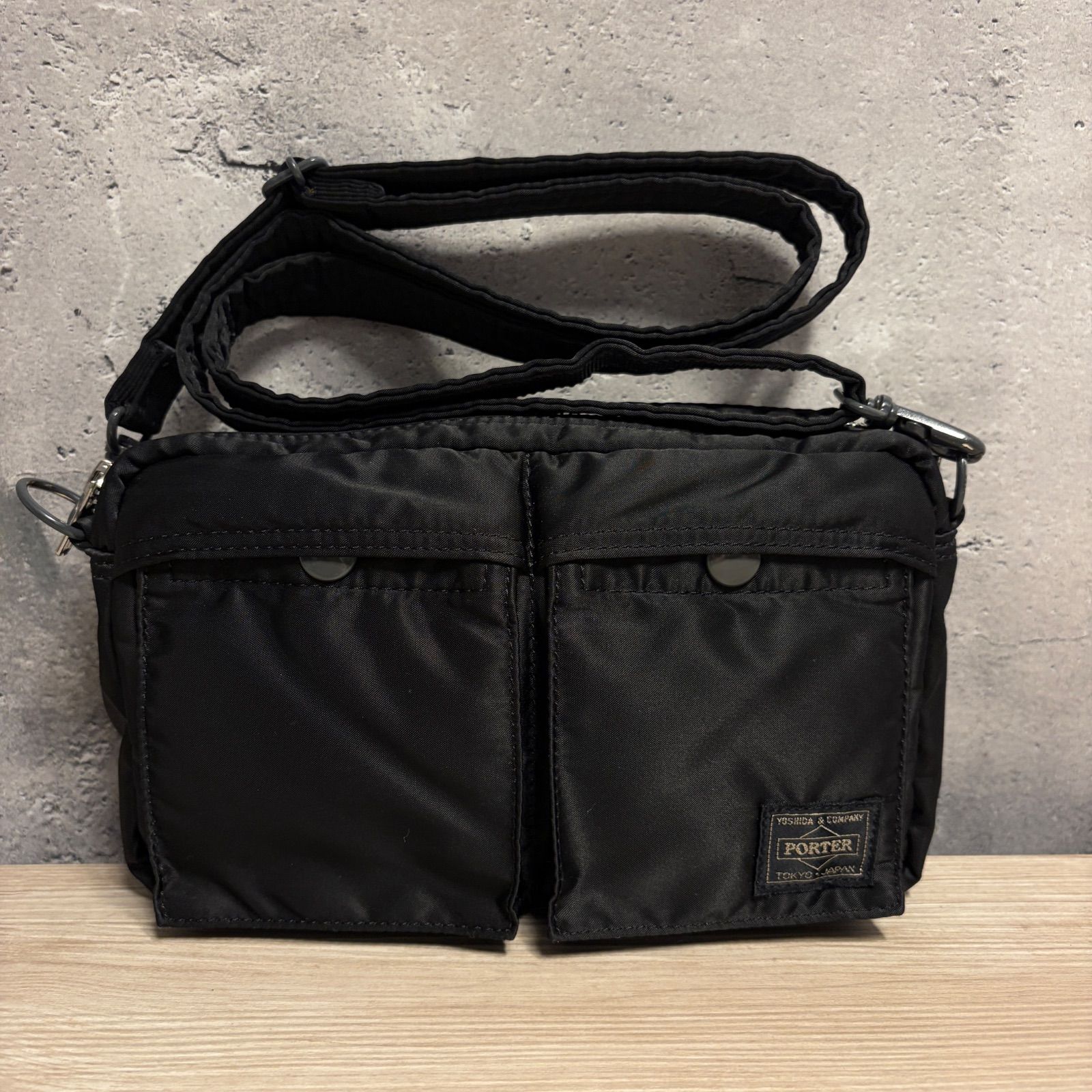 🍀 ✨PORTER タンカー ショルダーバッグ ブラック 旧ファスナー 吉田