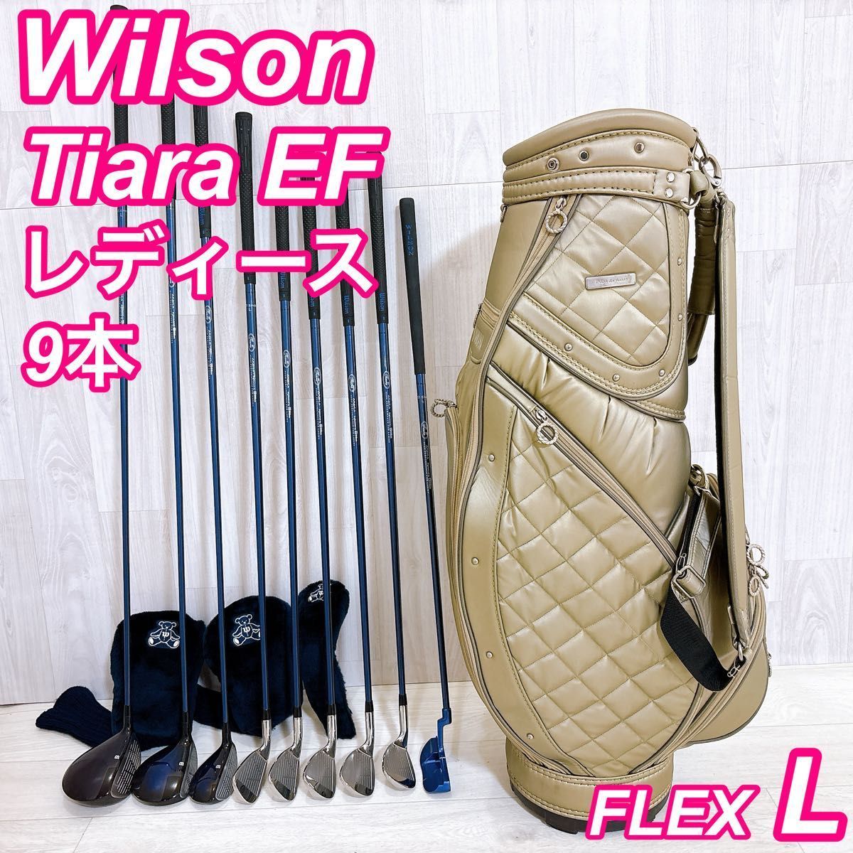 ☆ Wilson Tiara レディース ゴルフ クラブ セット キャディバッグ