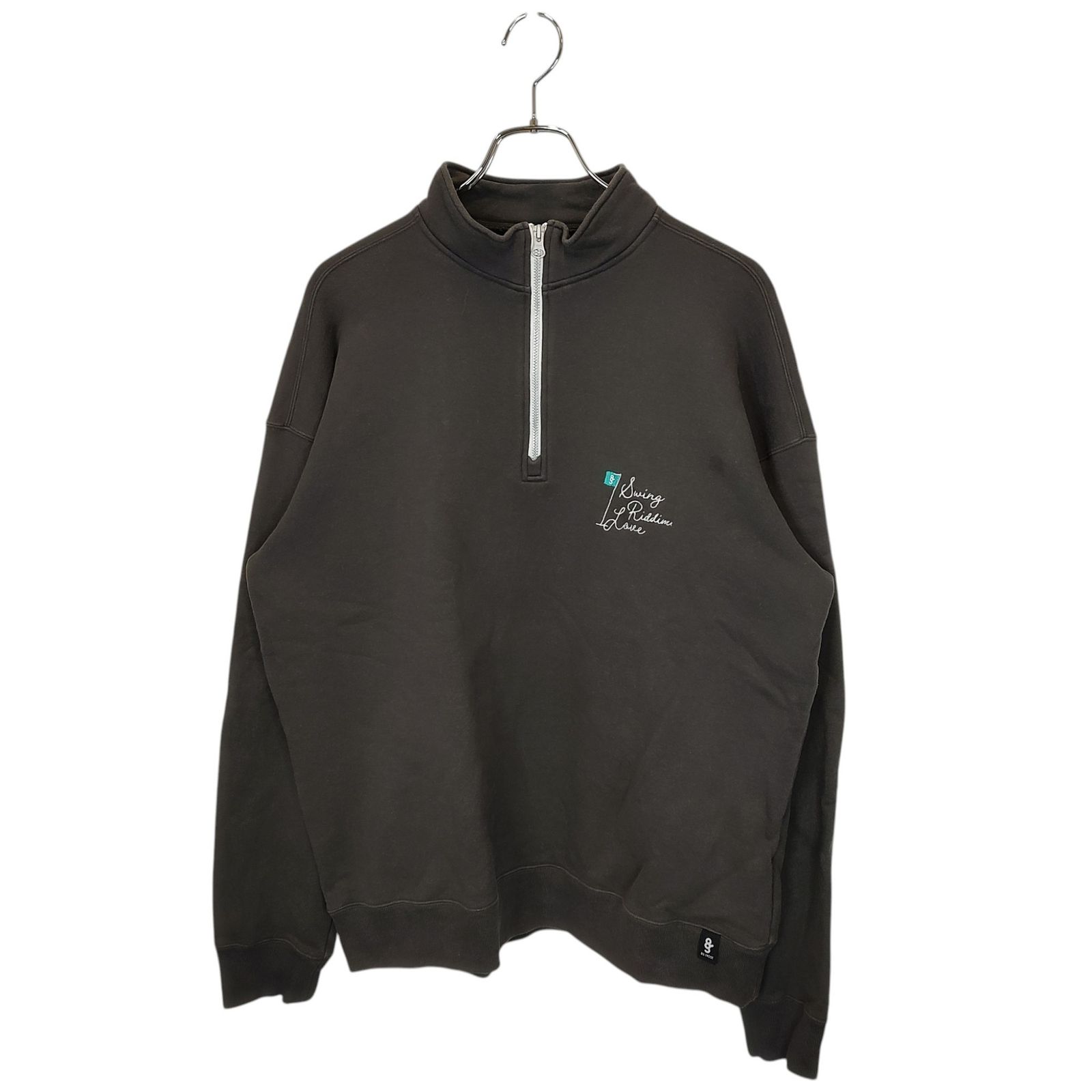 8G SHOOT エイジシュート HALF ZIP SWEATSHIRT ハーフ ジップ スウェットシャツ XL チャコール メンズ
