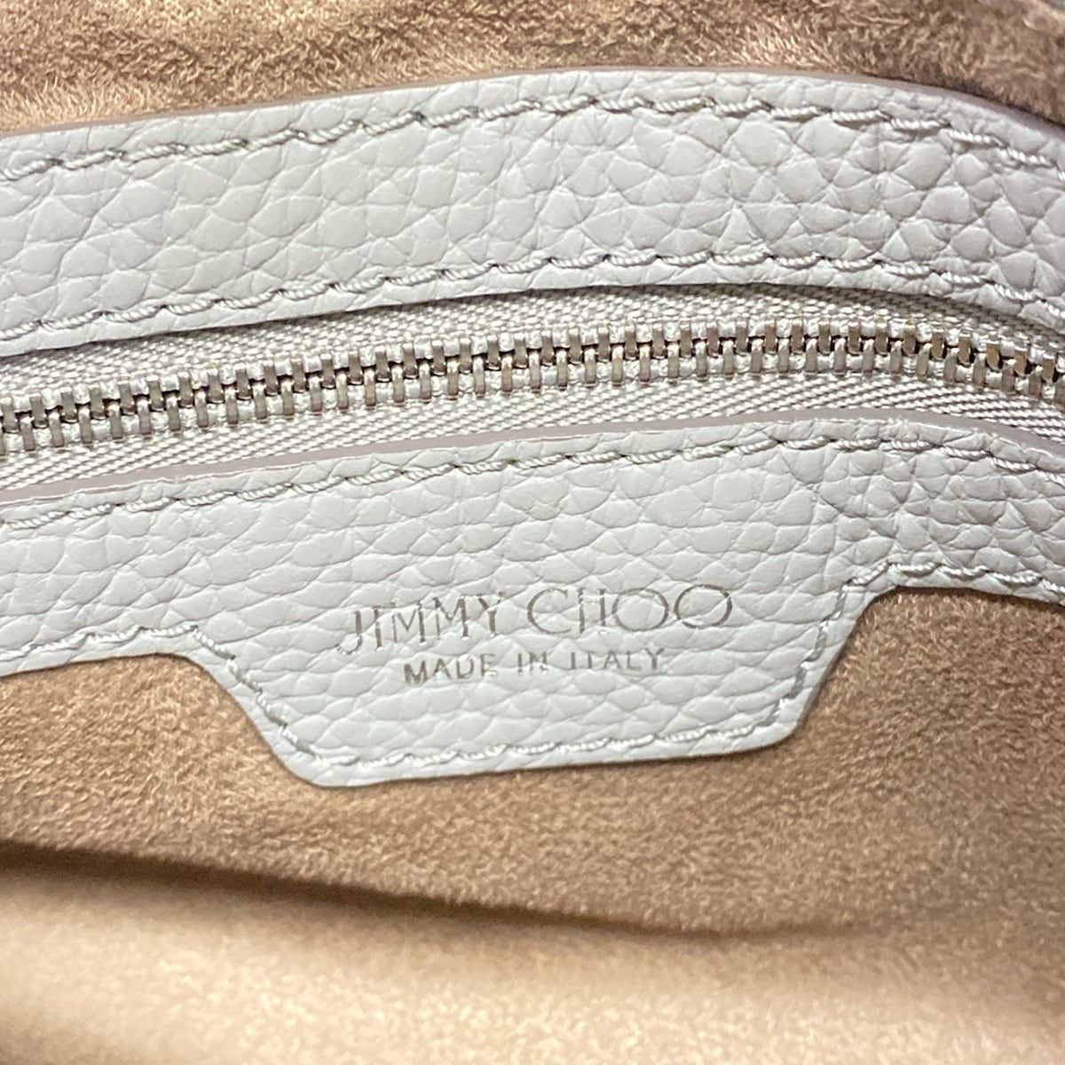 JIMMY CHOO(ジミーチュウ) トートバッグ ソフィアN/S グレー スタッズ 