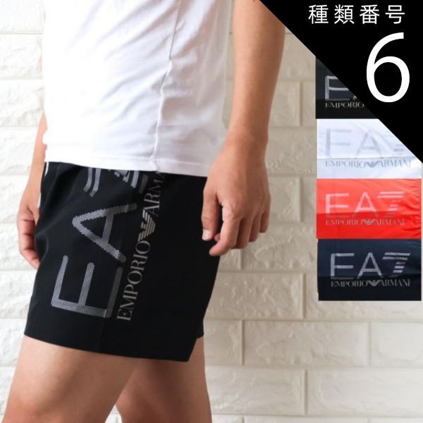 種類6:黒xゴールド/3XL 【並行輸入品】サーフパンツ 水着 メンズ エンポリオ アルマーニ EMPORIO ARMANI EA7 ビーチショーツ 海パン ビックロゴ AF14497 【2026年春夏 新着】