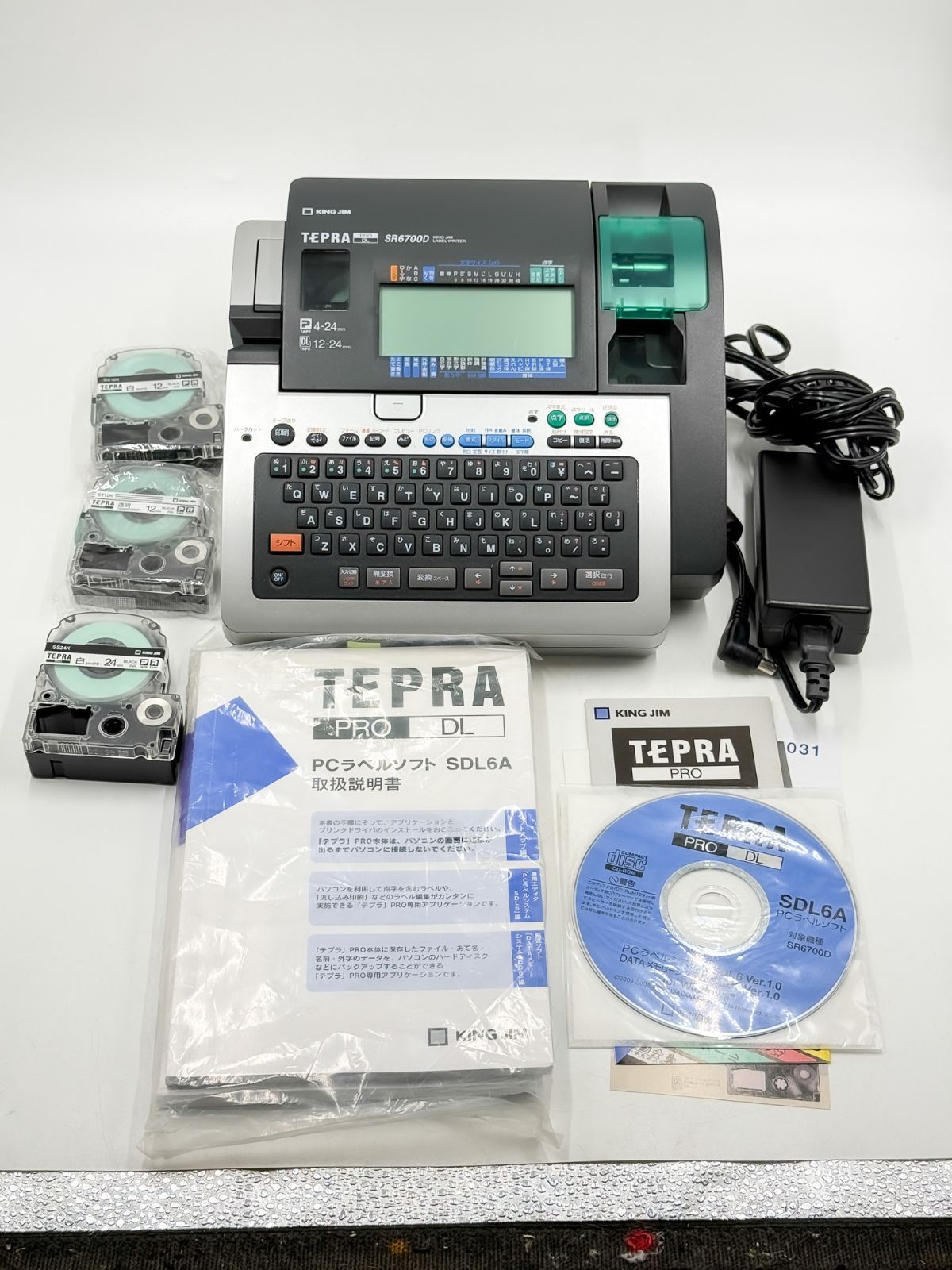 KING JIM テプラ PRO SR6700D ラベルライター 動作品