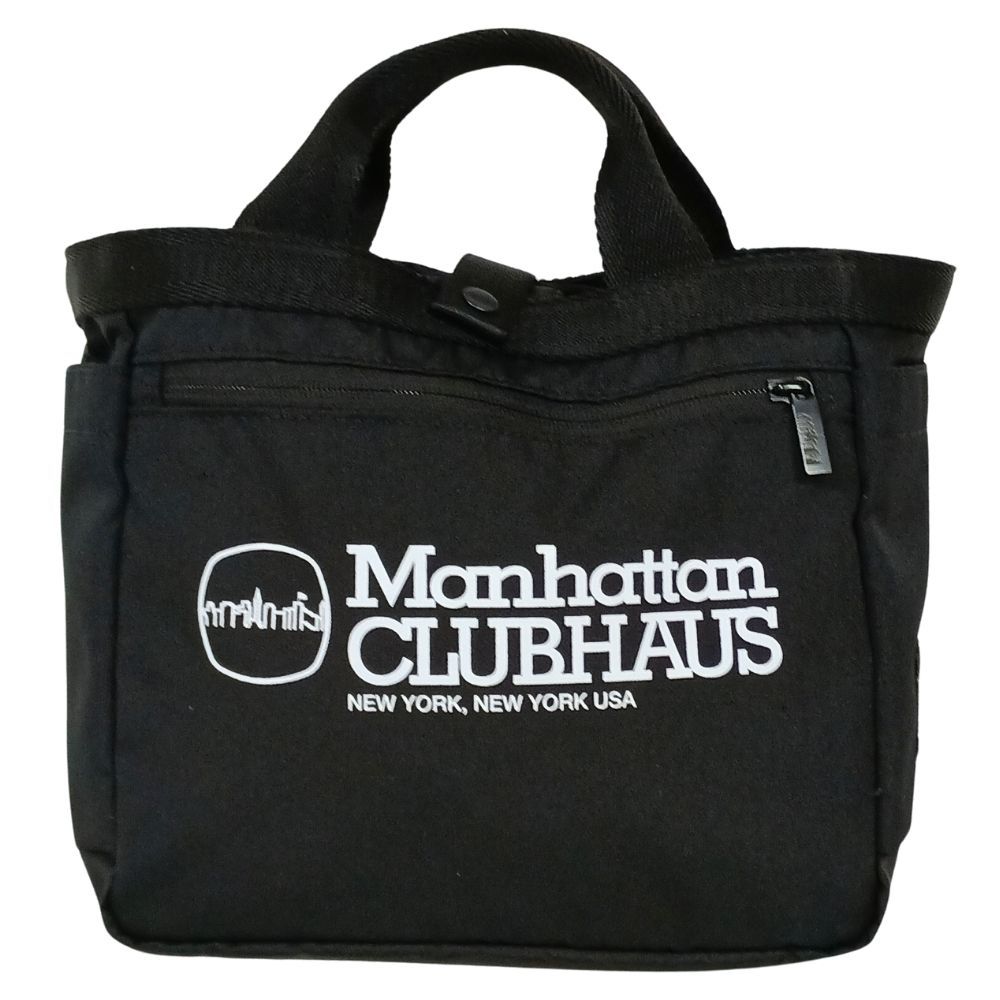 Manhattan CLUBHAUS ゴルフバッグ 黒 カートバッグ 中古 美品 Clubhaus クラブハウス × Manhattan Portage マンハッタンポーテージ