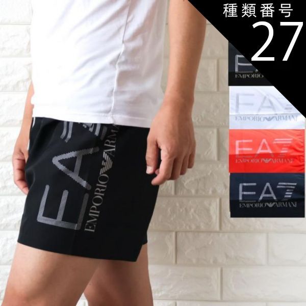種類27:ネイビー/L 【並行輸入品】サーフパンツ 水着 メンズ エンポリオ アルマーニ EMPORIO ARMANI EA7 ビーチショーツ 海パン ビックロゴ AF14497 【2026年春夏 新着】