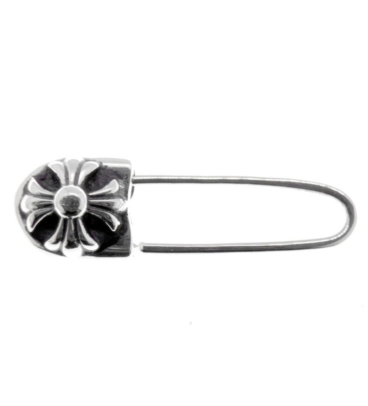 クロムハーツ CHROME HEARTS 【 ER SAFETY PIN 】 セーフティ ピン シルバー ピアス　49392