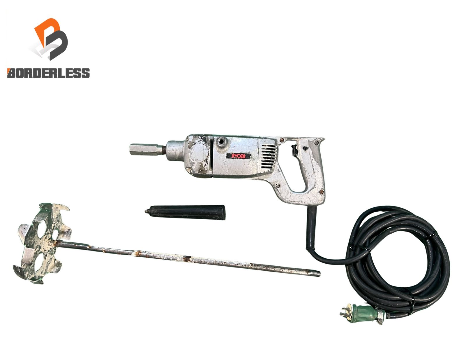 ☆中古品☆RYOBI リョービ 100V パワーミキサー PM-11003 かくはん機 カクハン機 攪拌機 電動工具 混ぜ124852
