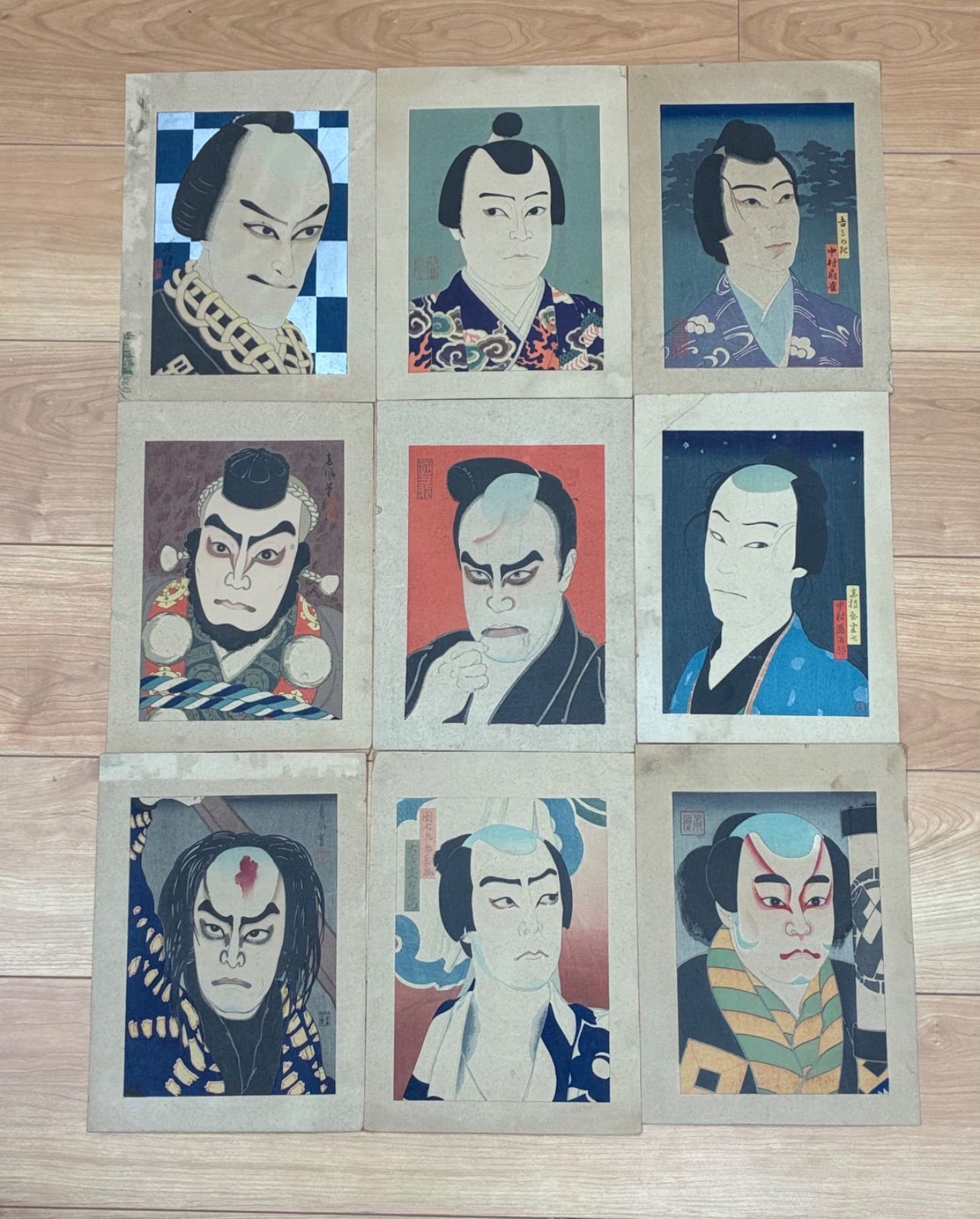 大正・昭和初期 歌舞伎役者絵 大首絵 まとめて27枚 浮世絵 骨董