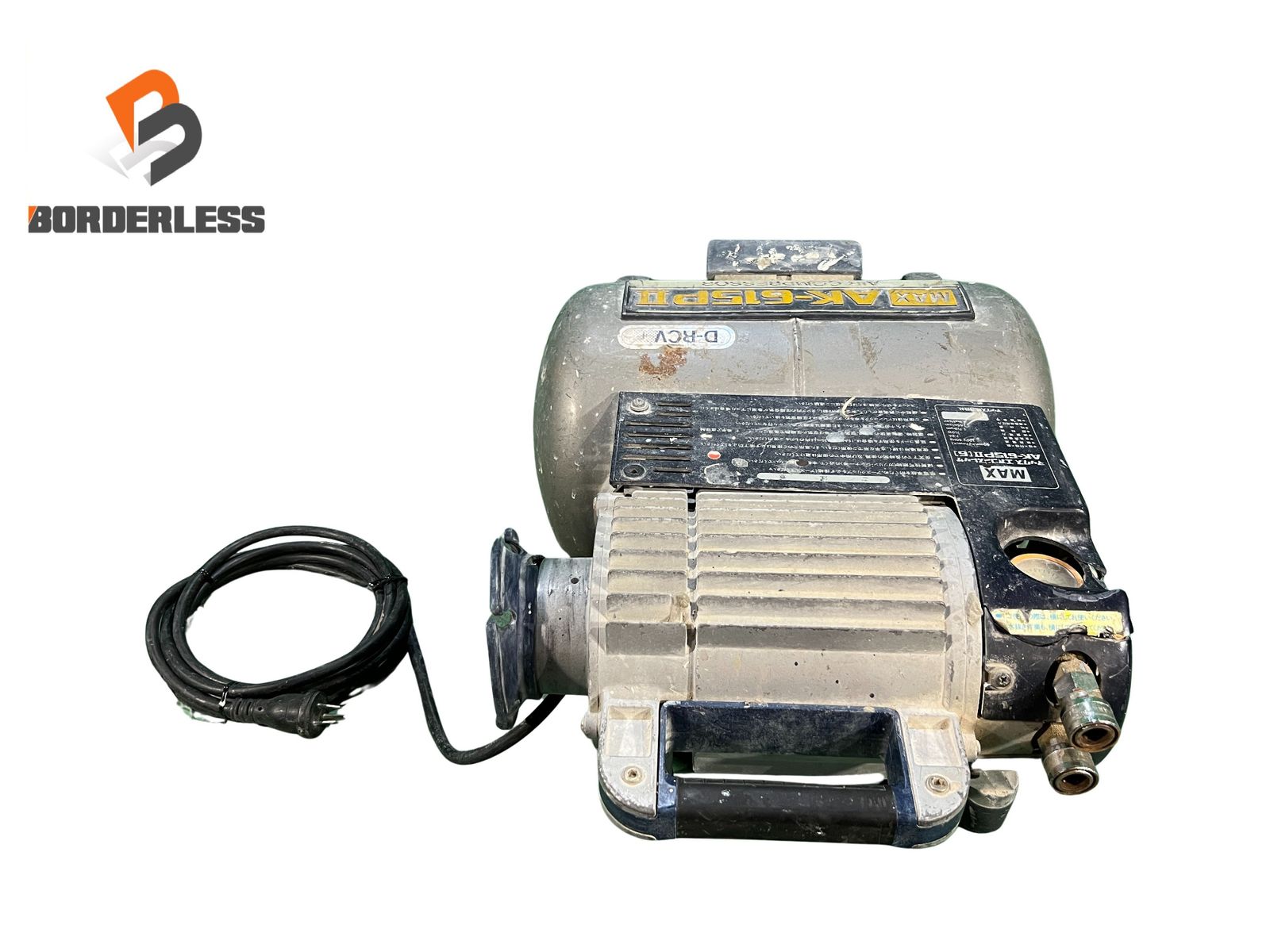 ☆中古品☆MAX マックス 一般圧/常圧 エアコンプレッサー AK-615P2(6) 100V 60Hz エアーコンプレッサー エア工具125495