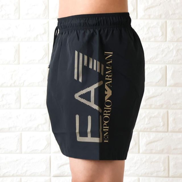 美品　エンポリオアルマーニ　メンズ　スイムウェア　ショートパンツ　M 黒 種類26:ネイビー/M 【並行輸入品】サーフパンツ 水着 メンズ
