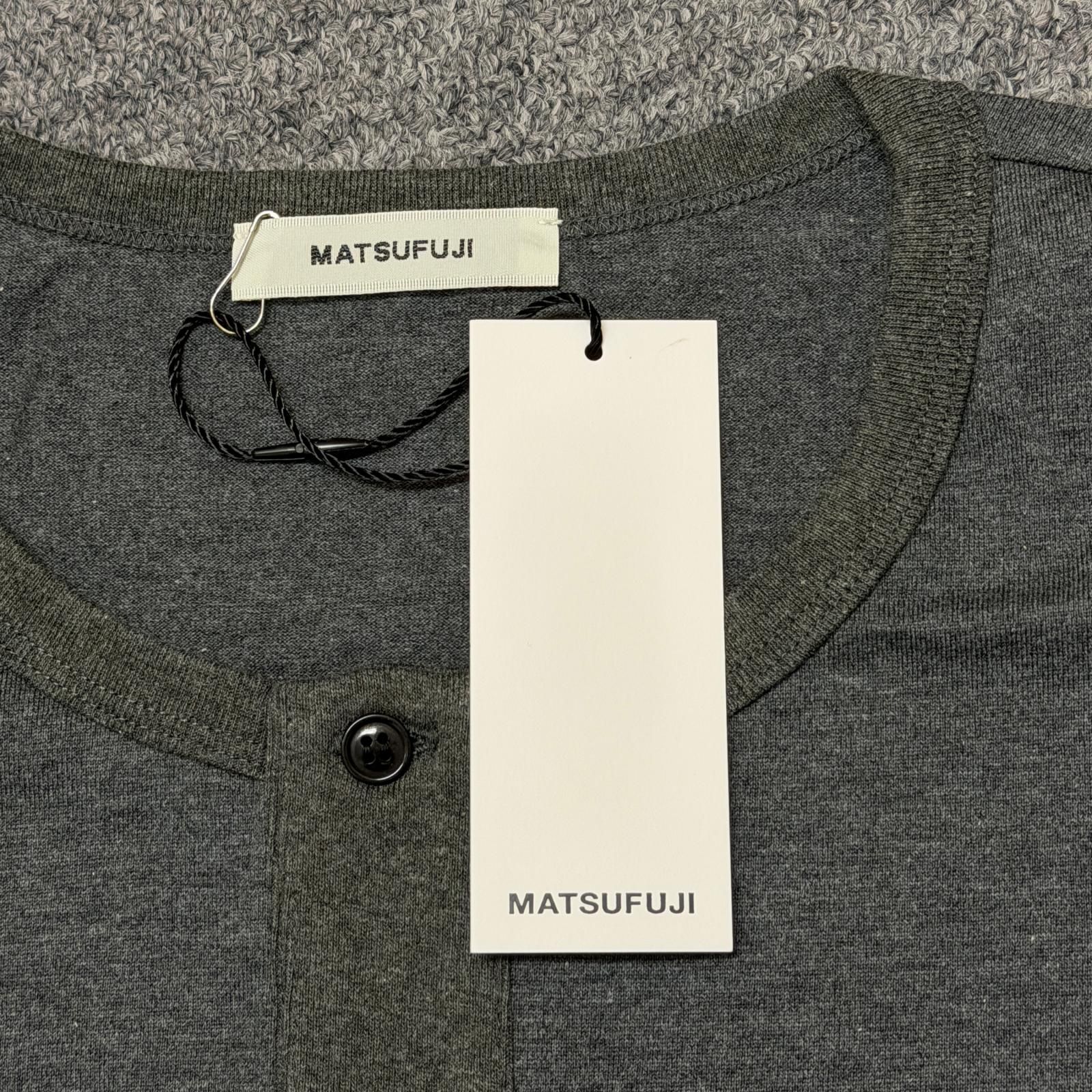 参考上代20900円 未使用 MATSUFUJI 25SS Henley Neck Long Sleeve 