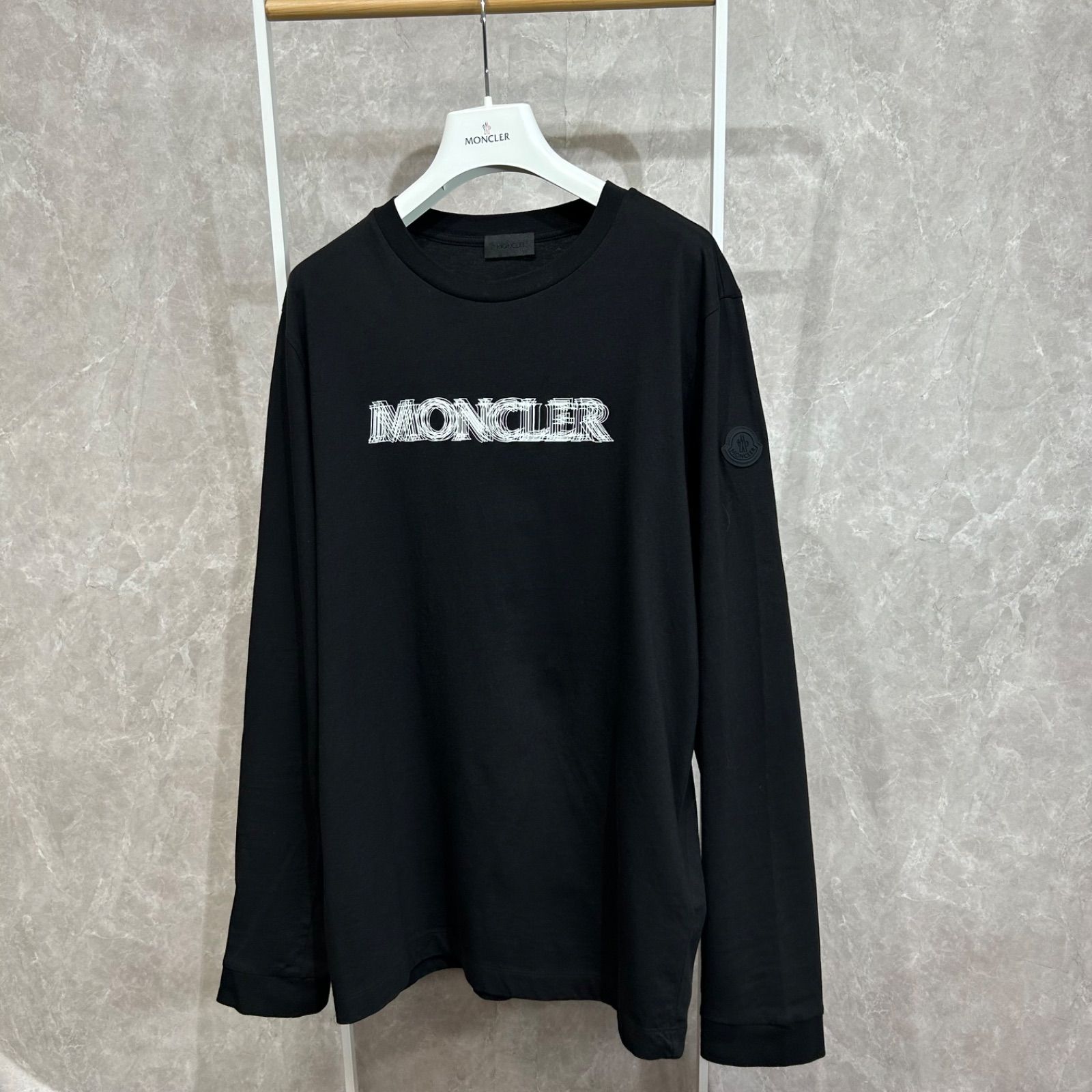 MONCLER モンクレール ラバーワッペンロンT 長袖Tシャツ黒S - メルカリ