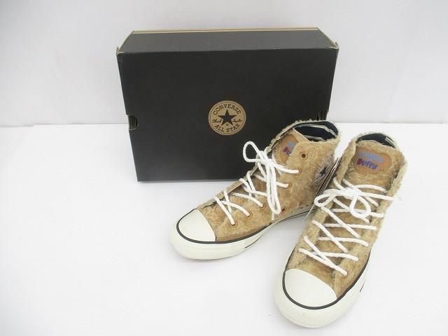 良品 コンバース CONVERSE オールスター ディズニー ダッフィー ハイカットスニーカー24.5cm ブラウン レディース タグ付き