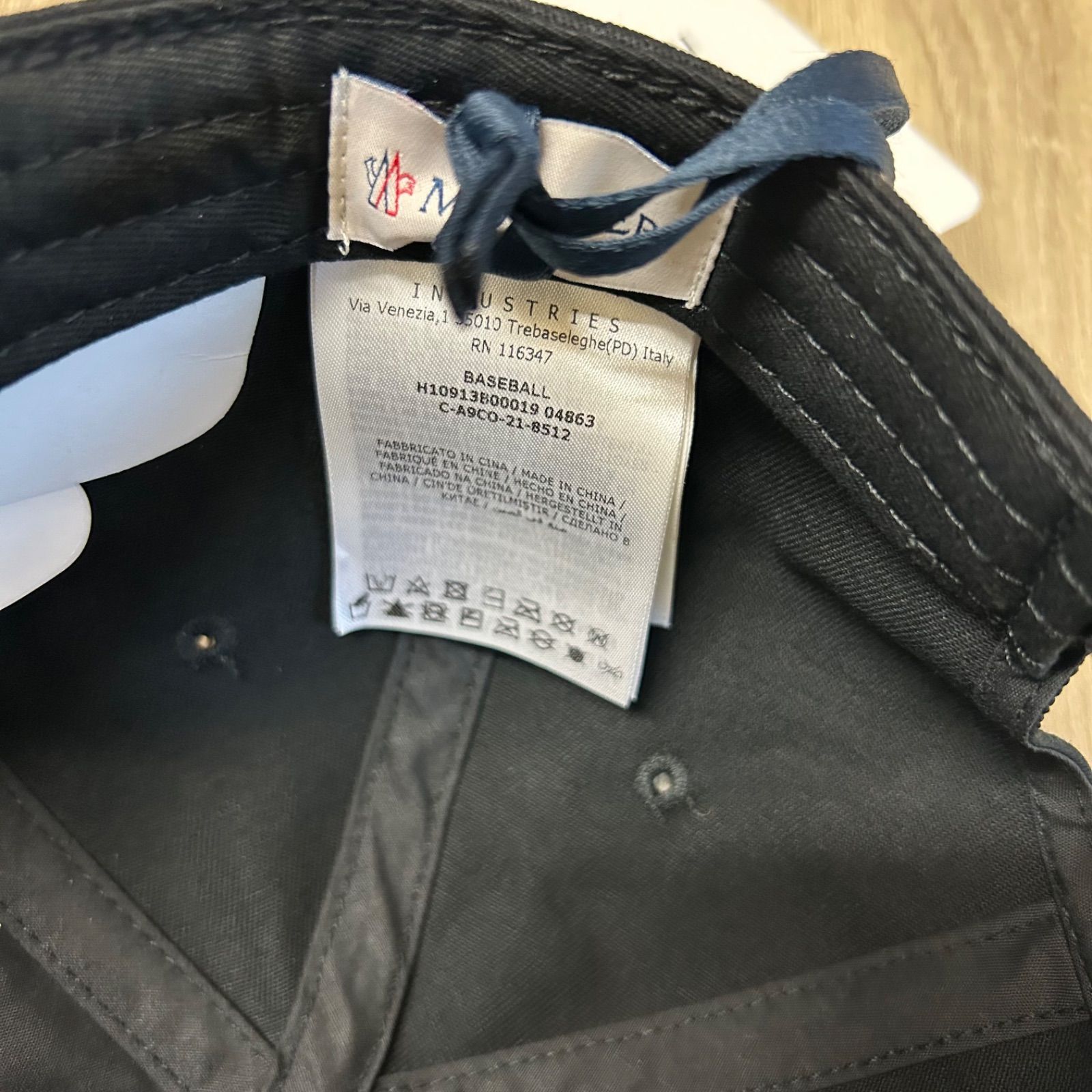 極美品】 MONCLER モンクレール ダブルワッペンベースボールキャップ 