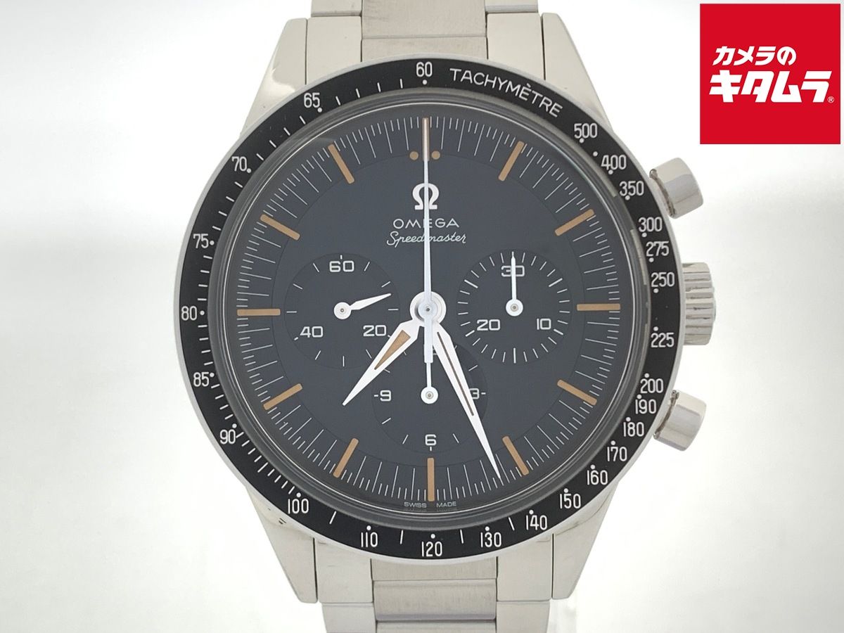 【中古】 【美品】 オメガ(OMEGA) スピードマスター ネイビー ブルー系 310.30.40.50.06.001 SS 記念モデル ファースト オメガ イン スペース