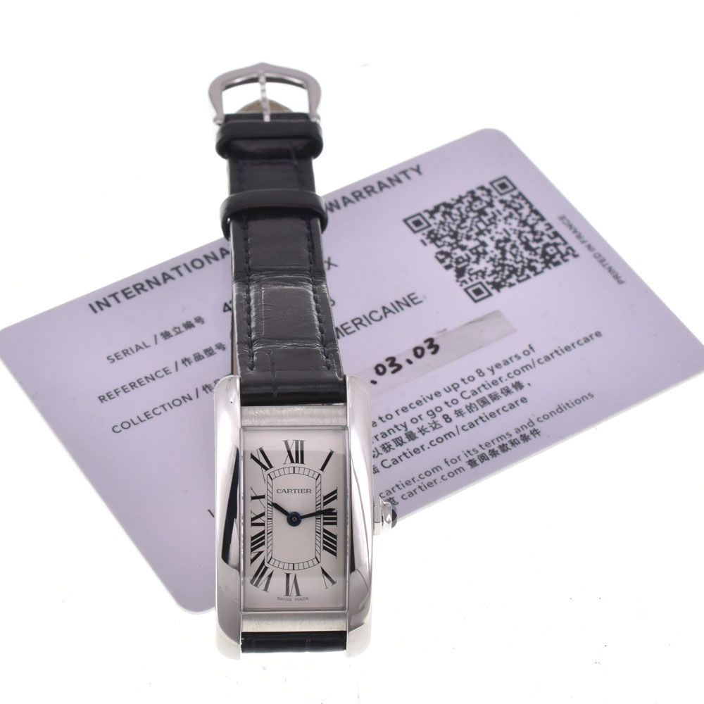 カルティエ CARTIER WSTA0043 タンクアメリカン SM シルバー クォーツ