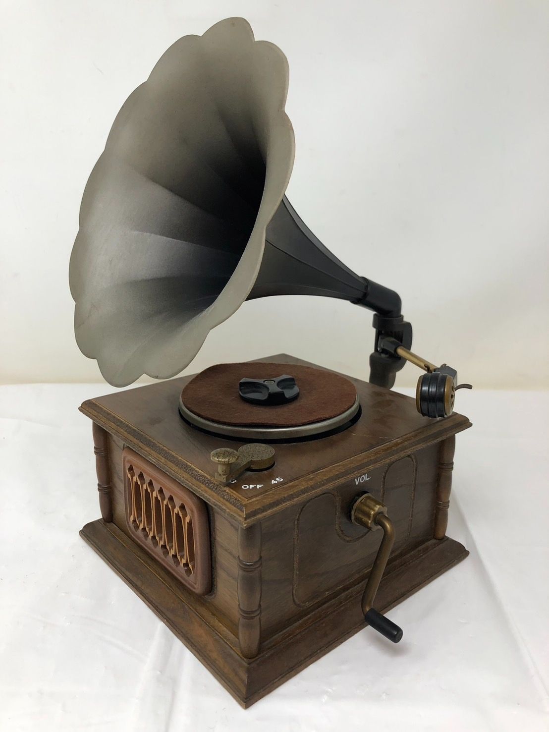 ◆GRAMO CP-101 蓄音機 ポータブル レコードプレーヤー ヴィンテージ 昭和レトロ 中古◆21309★