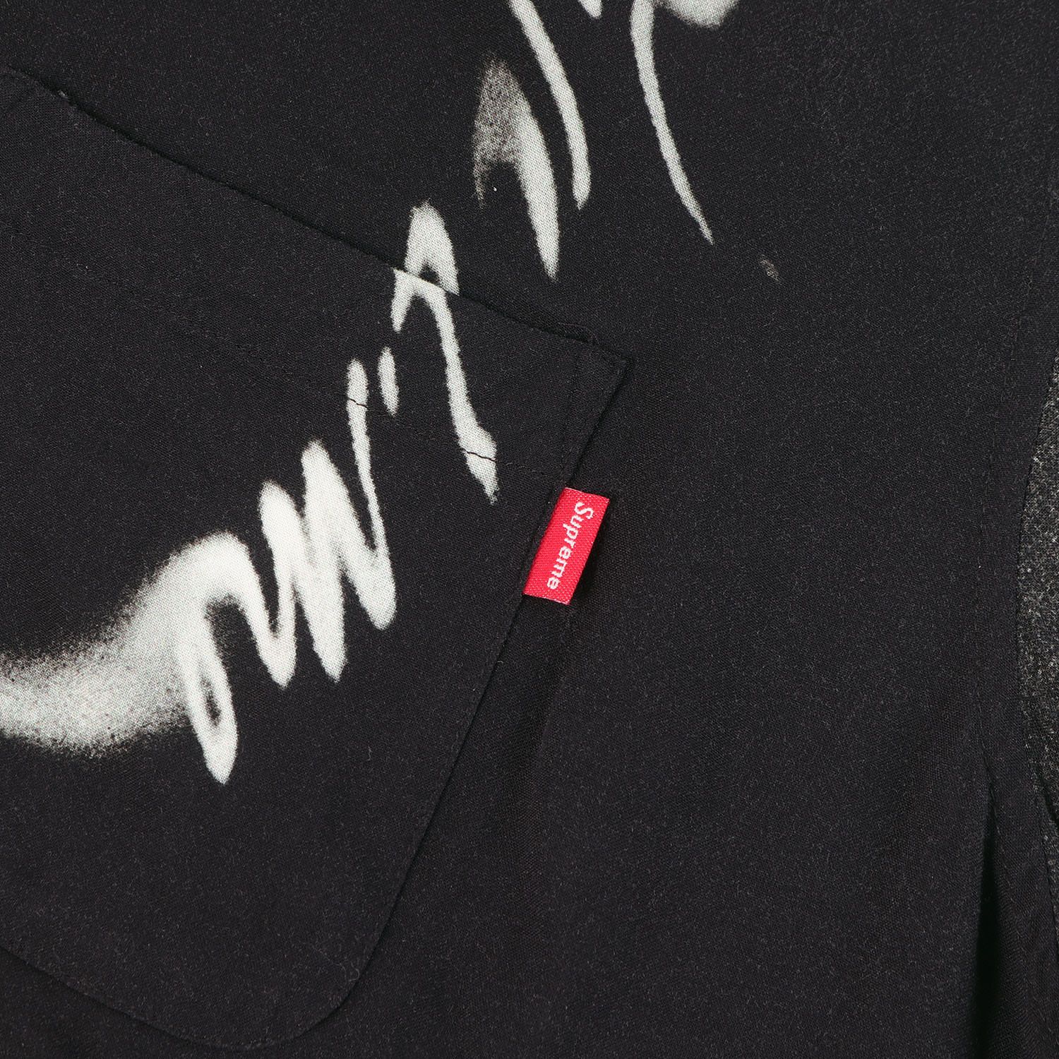 supreme XLサイズ　20aw レーヨン　半袖　オープンカラー　シャツ Supreme シュプリーム シャツ ブラック 黒 サイズ:XL | 20AW フェイス