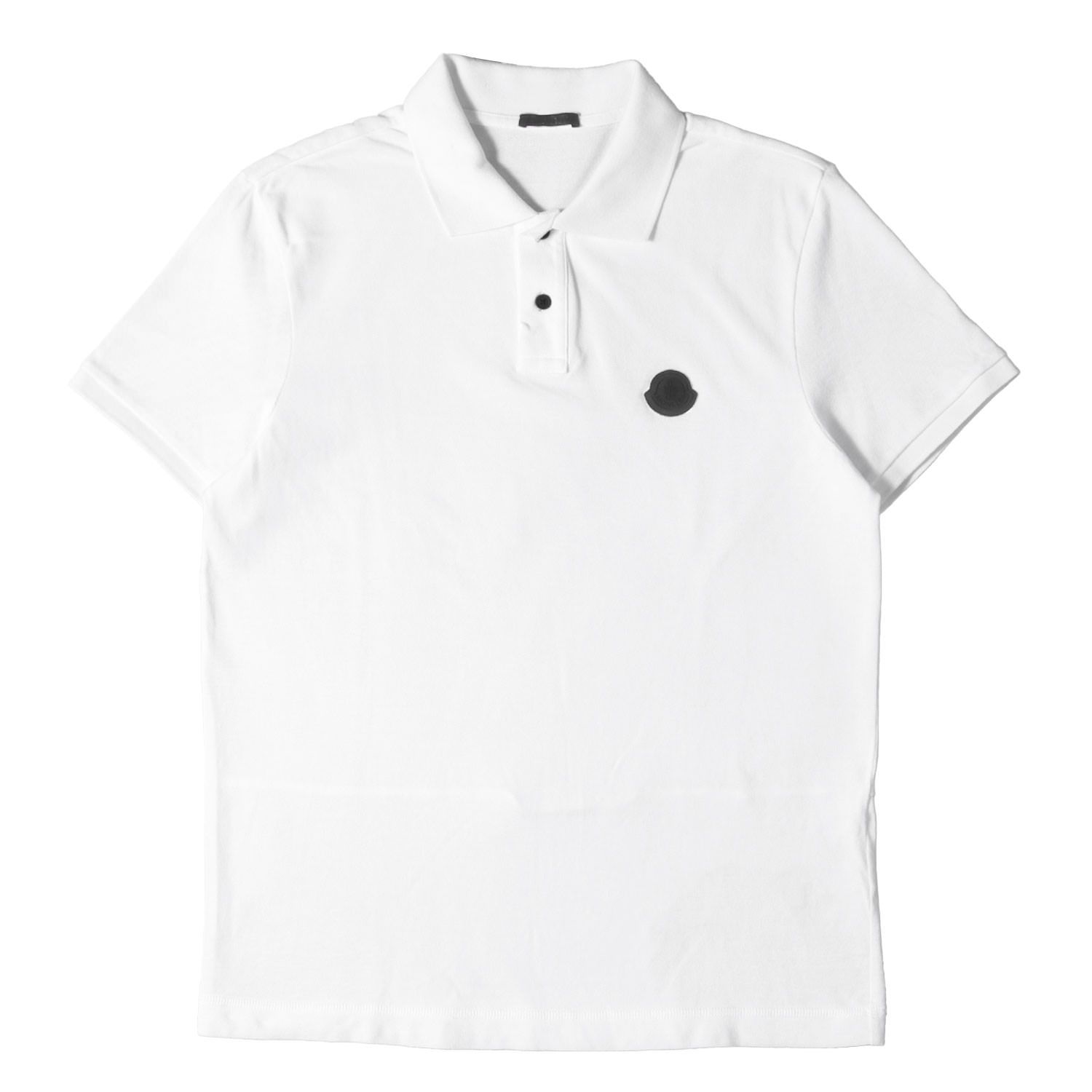 MONCLER - モンクレール 鹿の子 コットン　 S 美品】MONCLER モンクレール ポロシャツ ホワイト 白 サイズ:M | 24SS