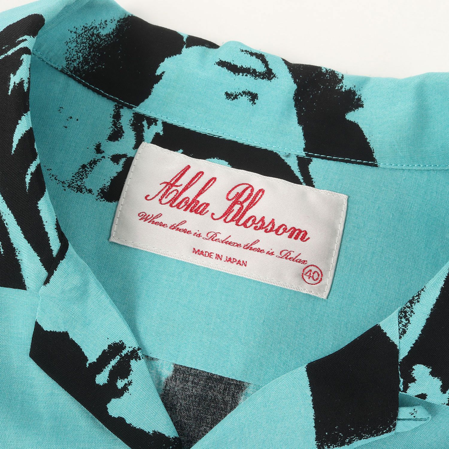 Aloha Blossom VENUS アロハシャツ ミントブルー 40size Aloha Blossom アロハブロッサム シャツ ミントブルー サイズ:40