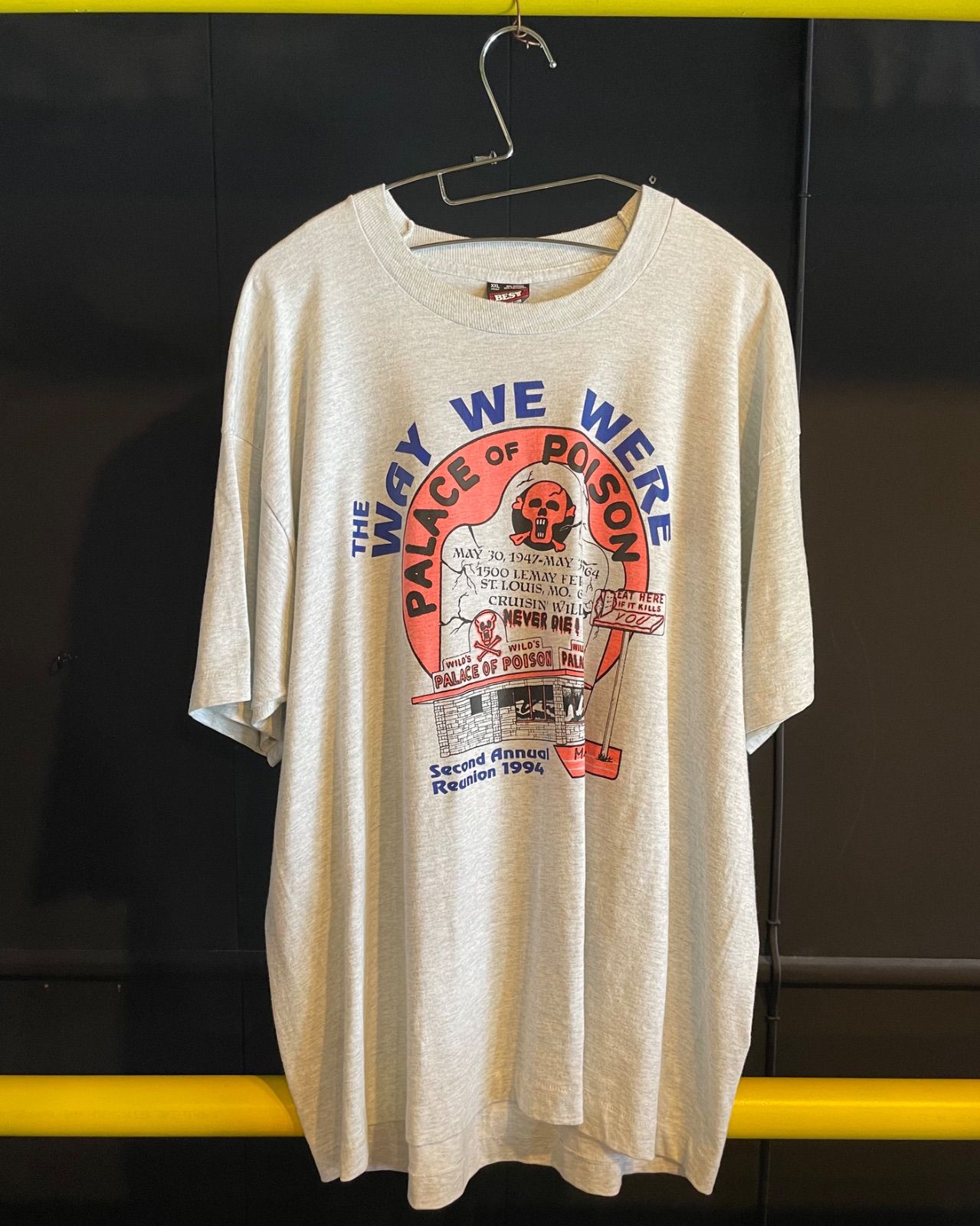 90s Wild's Palace of Poison 1994 リユニオン記念Tシャツ（Fruit of the Loom BEST・XXL・USA製） 写真1