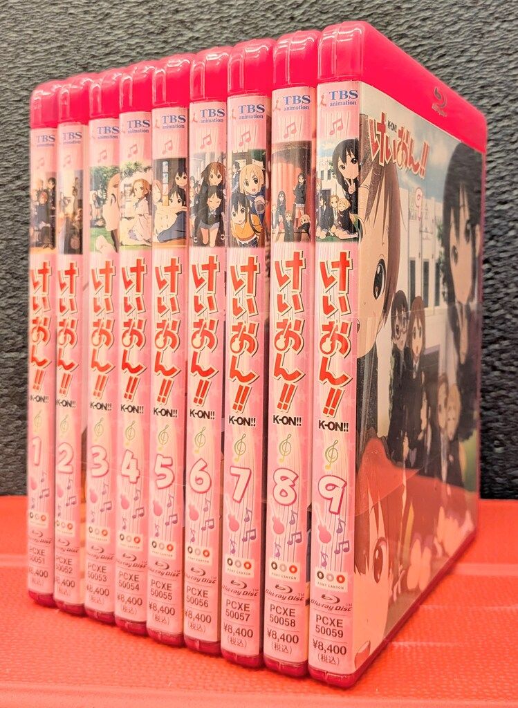 アニメBlu-ray 布ポスター・BOX欠)けいおん!! 限定全9巻 セット - メルカリ