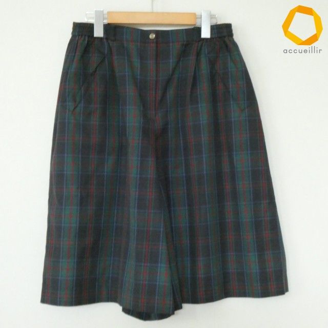 #a ダックス DAKS パンツ 緑 赤 紺 ハーフパンツ チェック ゴルフ GOLF 大きいサイズ レディース [1006239] k01