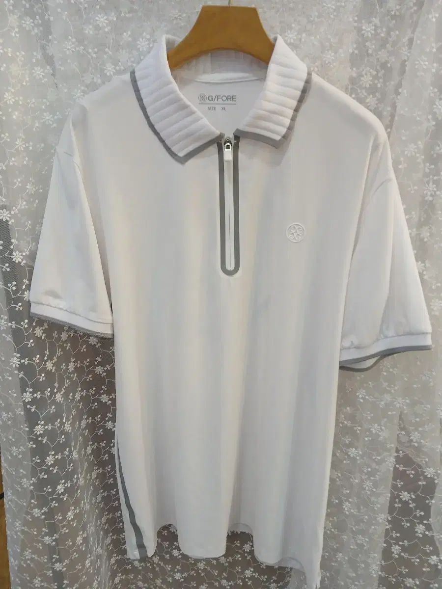 G FORE (ジーフォア) 白 ハーフジップ ゴルフ Tシャツ XL-日本買蔵
