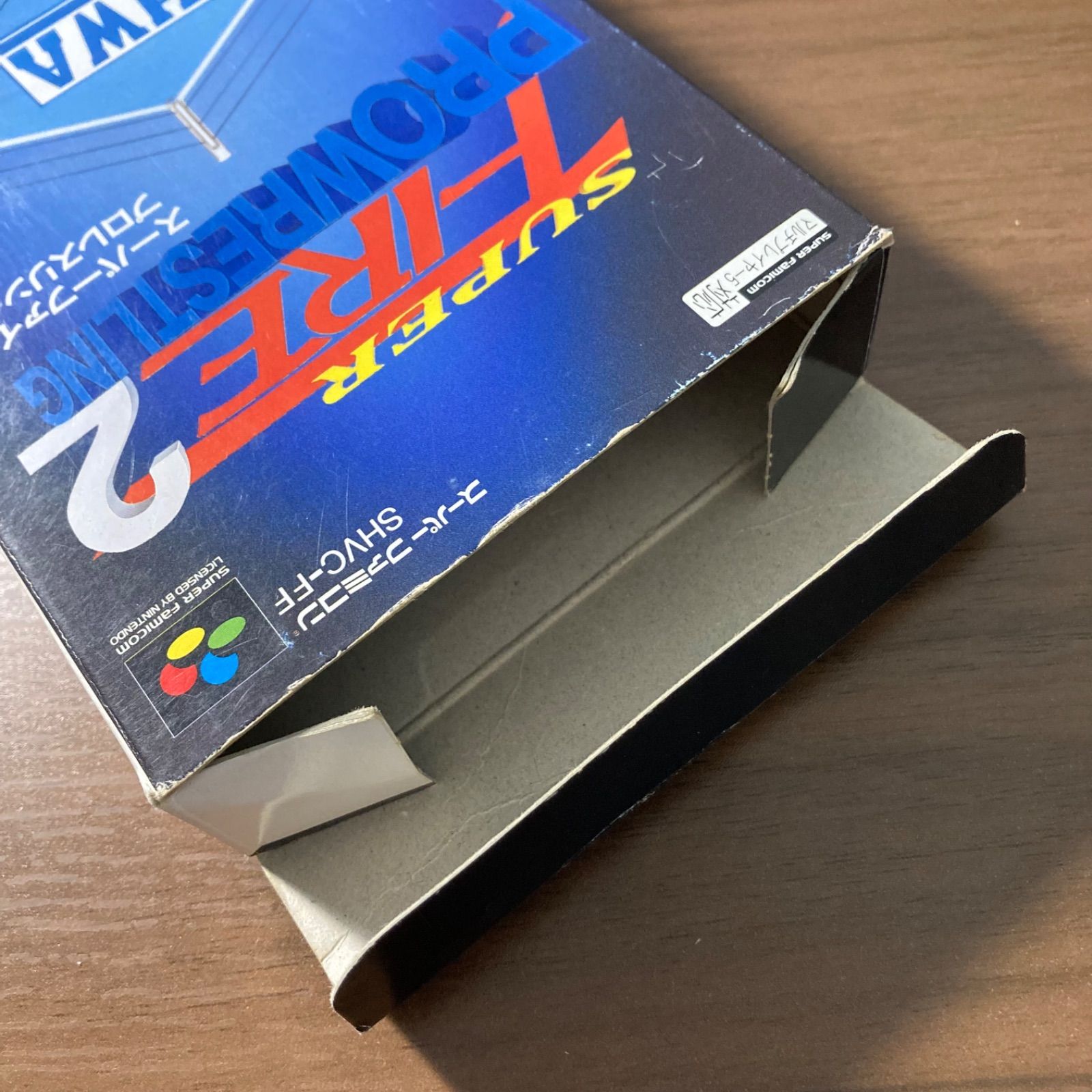 スーパーファイヤー プロレスリング2 スーパーファミコン ソフト 箱