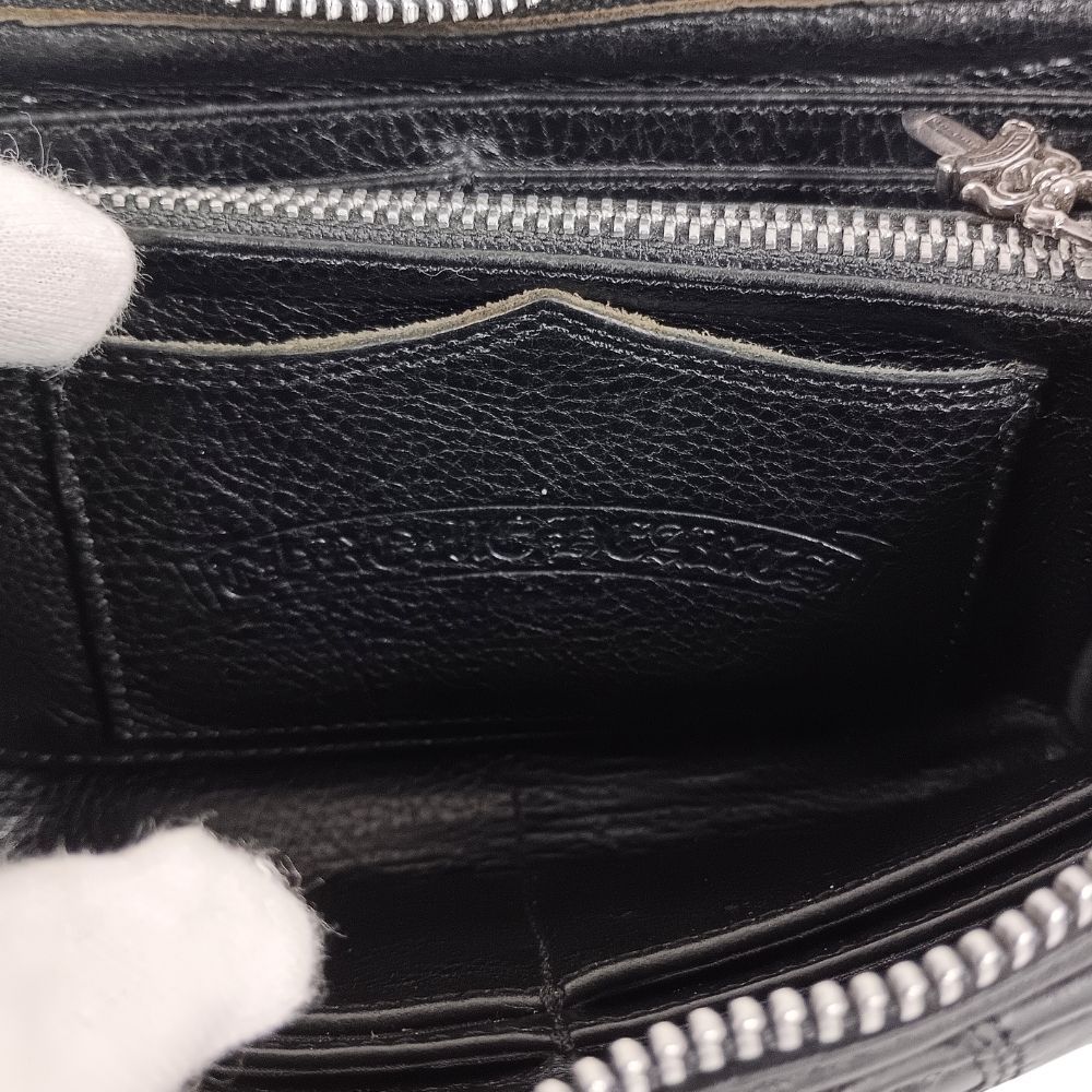 CHROME HEARTS クロムハーツ REC F ZIP QUILTED WALLET セメタリー