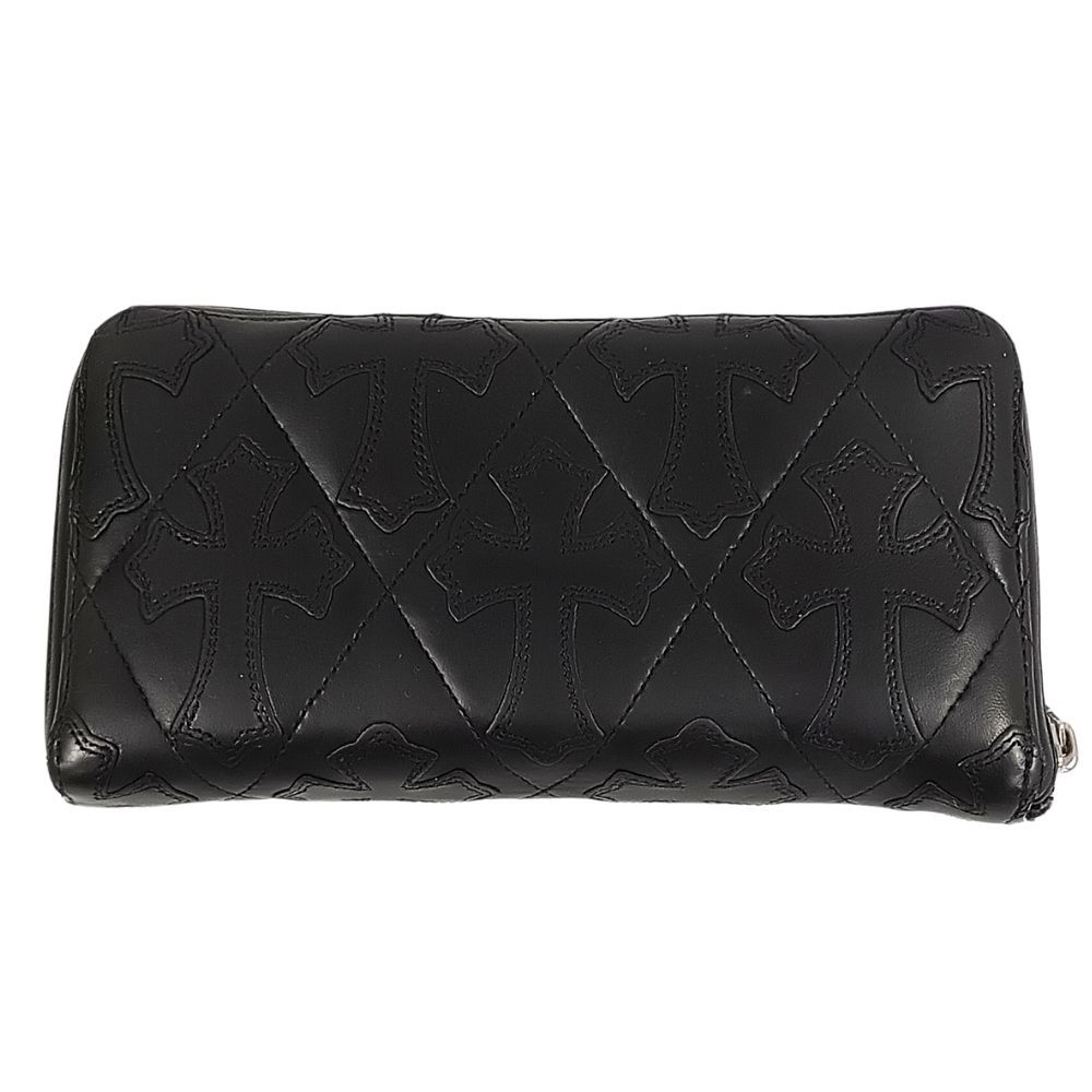 CHROME HEARTS クロムハーツ REC F ZIP QUILTED WALLET セメタリー