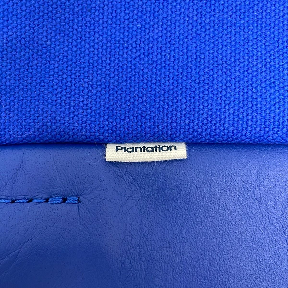 Plantation(プランテーション) トートバッグ美品 - ブルー レザー 