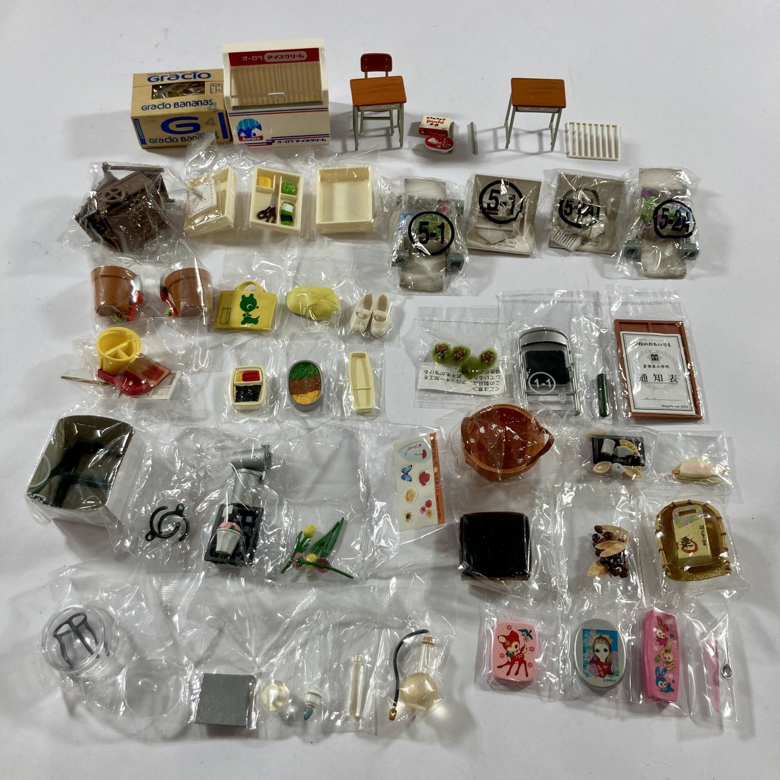 ★ 希少 ミニチュアフィギュア 約20点以上 まとめ商品 学校シリーズ プチサンプルシリーズ バンダイ 未使用込 現状品