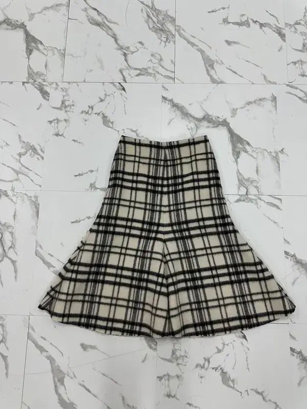 ニコラス CHECK パータン ウール カシミア スカート
