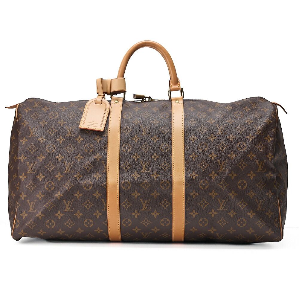 LOUIS VUITTON ルイヴィトン 　モノグラム 　キーポル55 　ボストンバック 　M41414 ブラウン （ゴールド金具）ショルダーバッグ【中古】【送料無料】