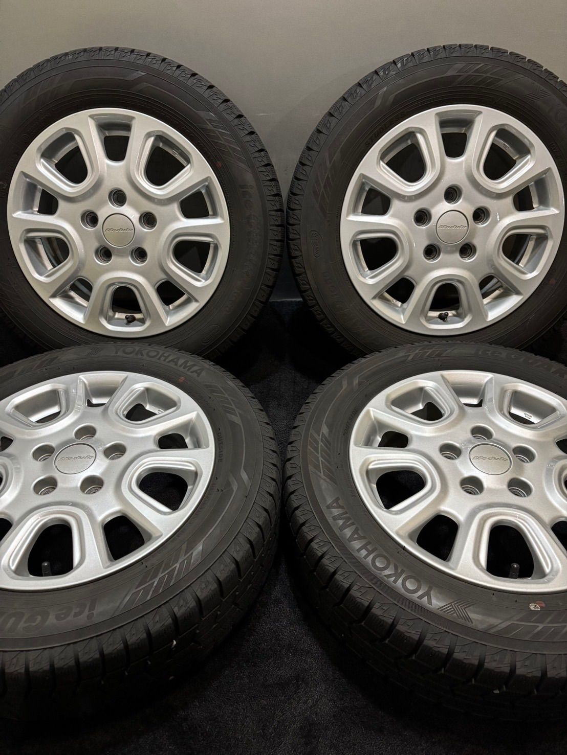 ★185/65R15 YOKOHAMA/ice GUARD iG60 23年製 ホンダ フリード 純正 OP Modulo 15インチ 5.5J +49 114.3 5H スタッドレス 4本 (南2-M187)