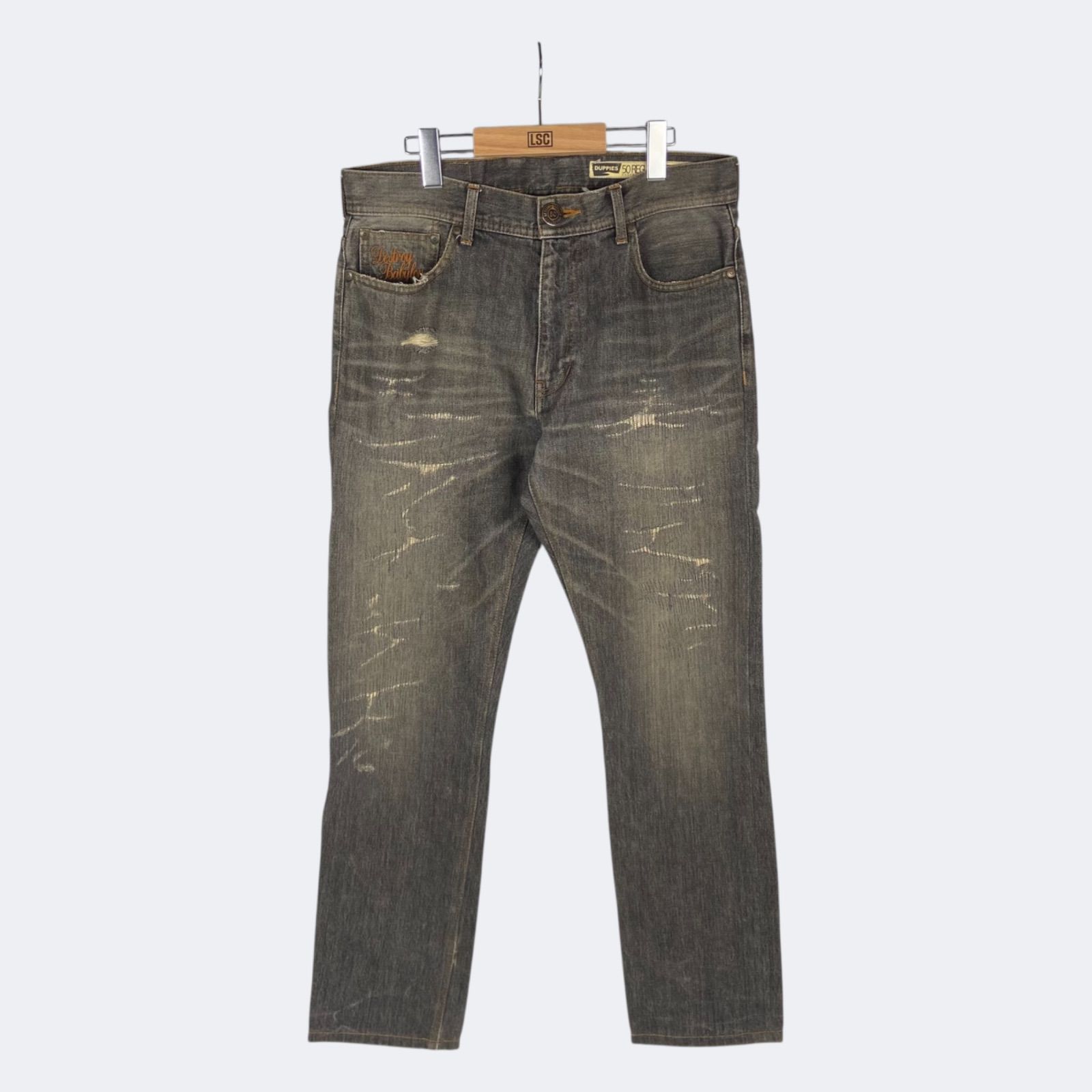 FIVE-O DUPPIES BLACK DENIM PANTS ファイブオー ダッピーズ ブラック 