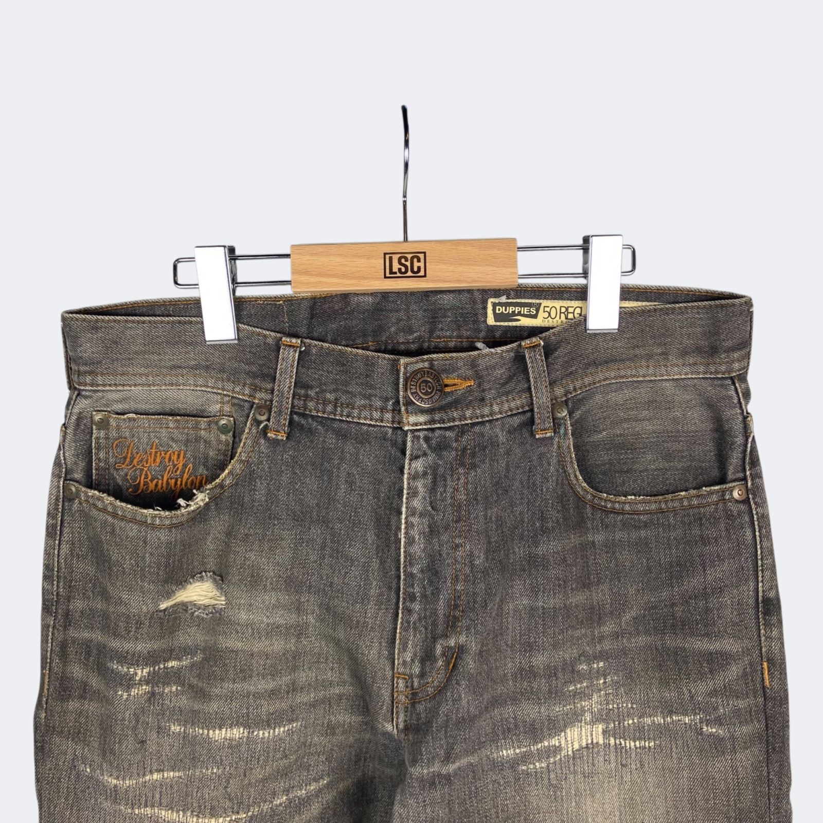 FIVE-O DUPPIES BLACK DENIM PANTS ファイブオー ダッピーズ ブラック 