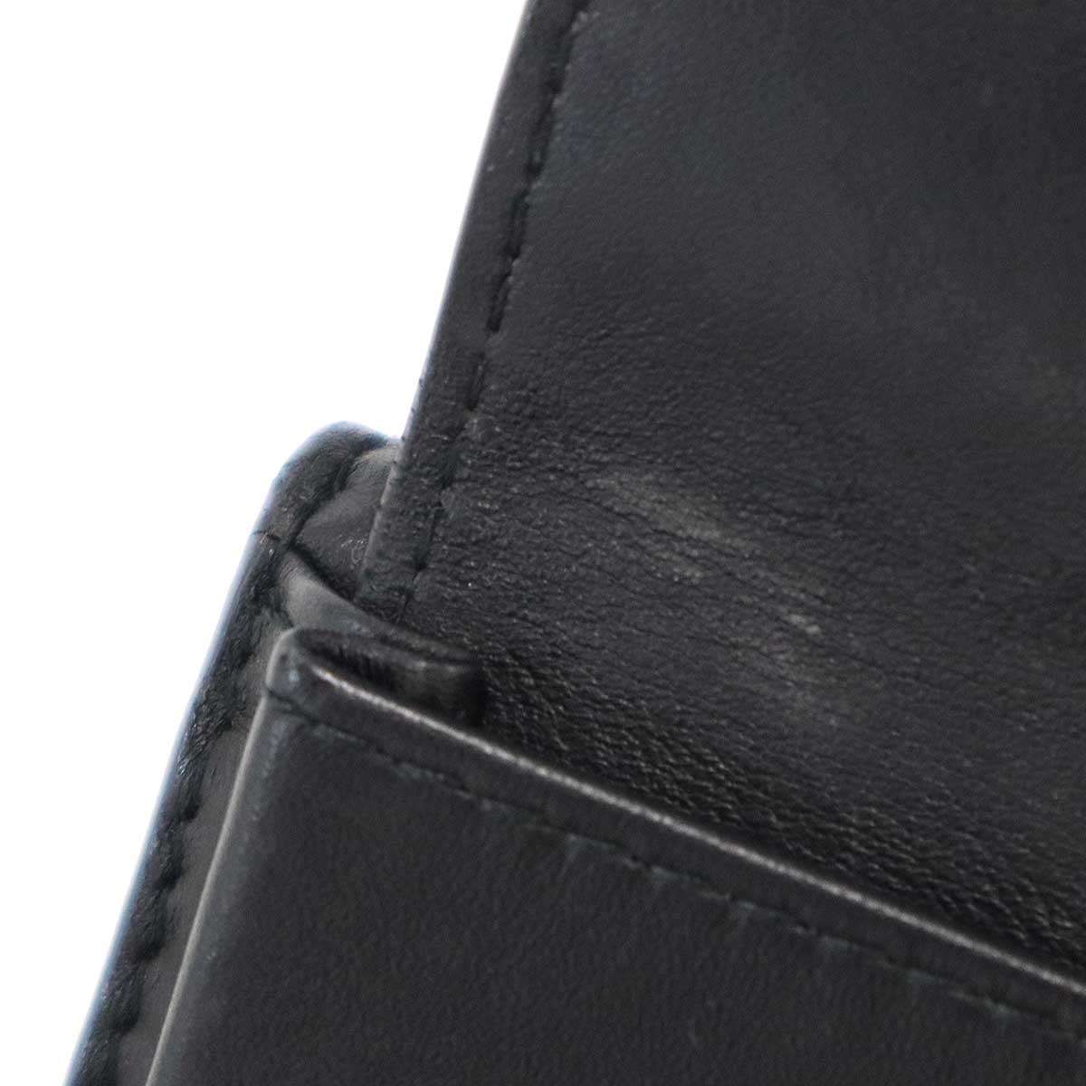 Maison Margiela 11 メゾン マルジェラ 21AW レザーコンパクトウォレット S56UI0150 ブラック Maison Margiela 11 メゾン マルジェラ 21AW レザーコンパクトウォレット S56UI0150 ブラック