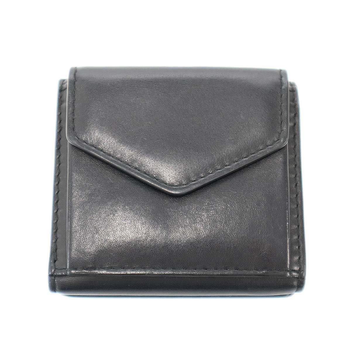 Maison Margiela 11 メゾン マルジェラ 21AW レザーコンパクトウォレット S56UI0150 ブラック Maison Margiela 11 メゾン マルジェラ 21AW レザーコンパクトウォレット S56UI0150 ブラック