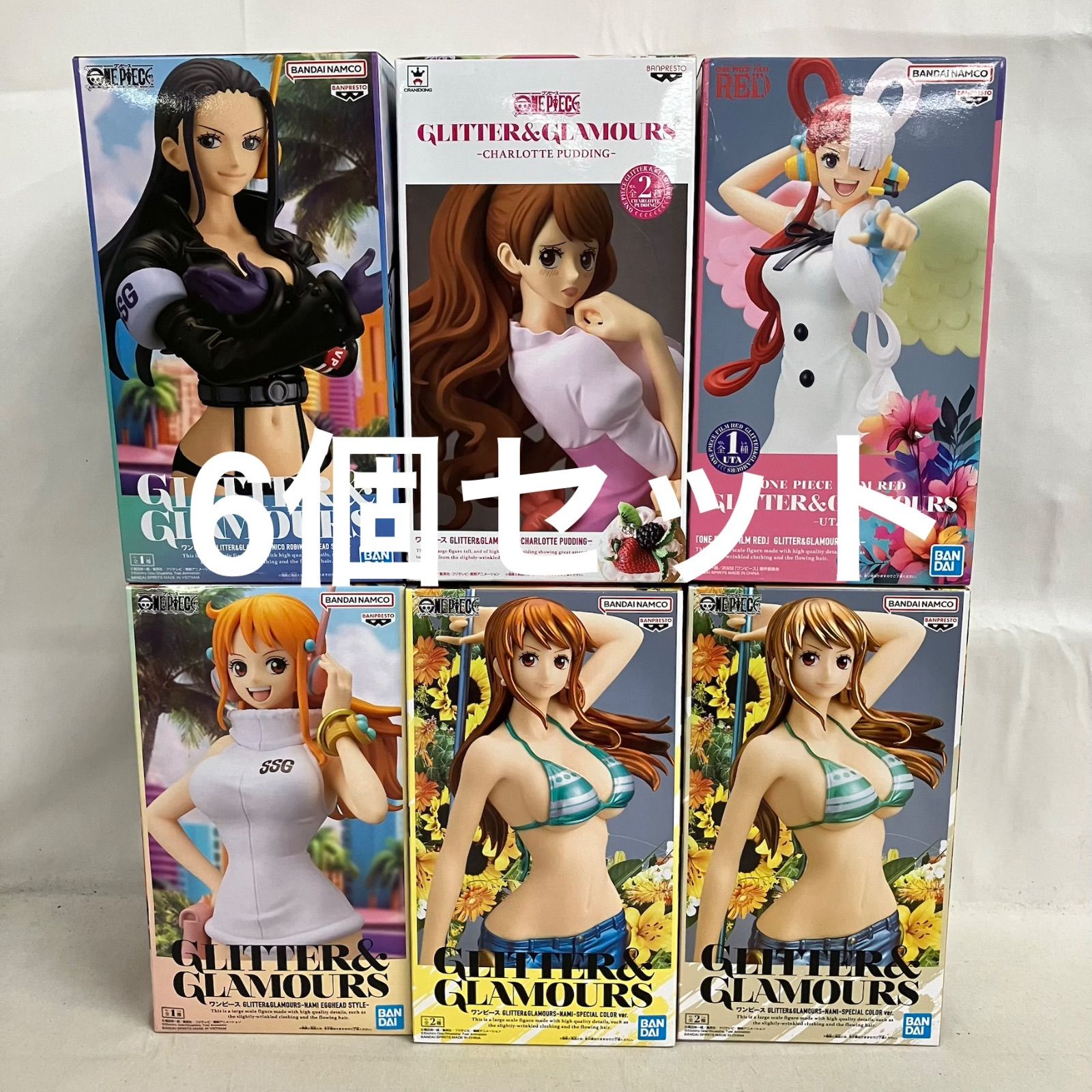未開封 ワンピース GLITTER&GLAMOURS ナミ ロビン プリン ウタ 