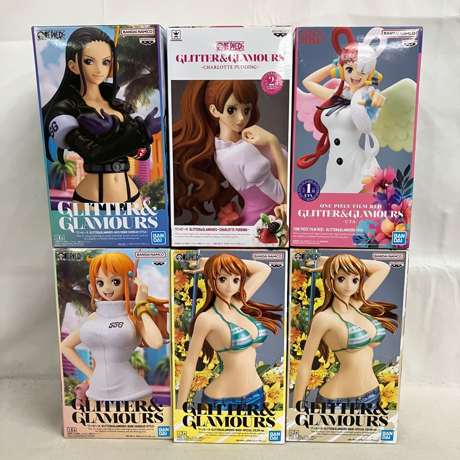 未開封 ワンピース GLITTER&GLAMOURS ナミ ロビン プリン ウタ 