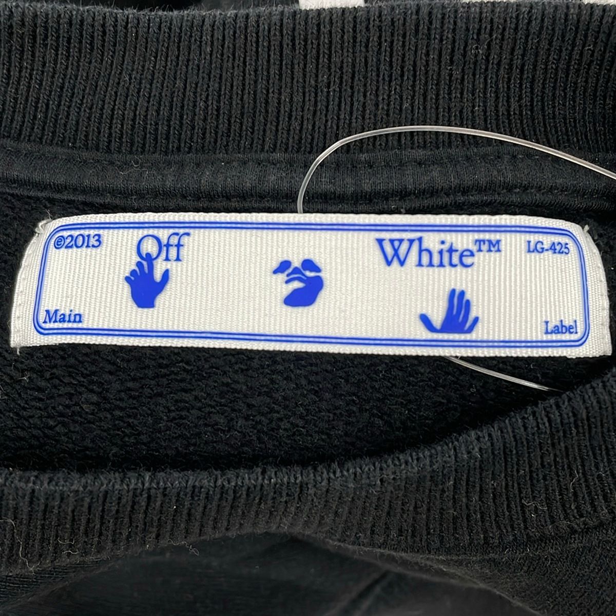 Off-White(オフホワイト) トレーナー サイズM メンズ - 黒×白 長袖 