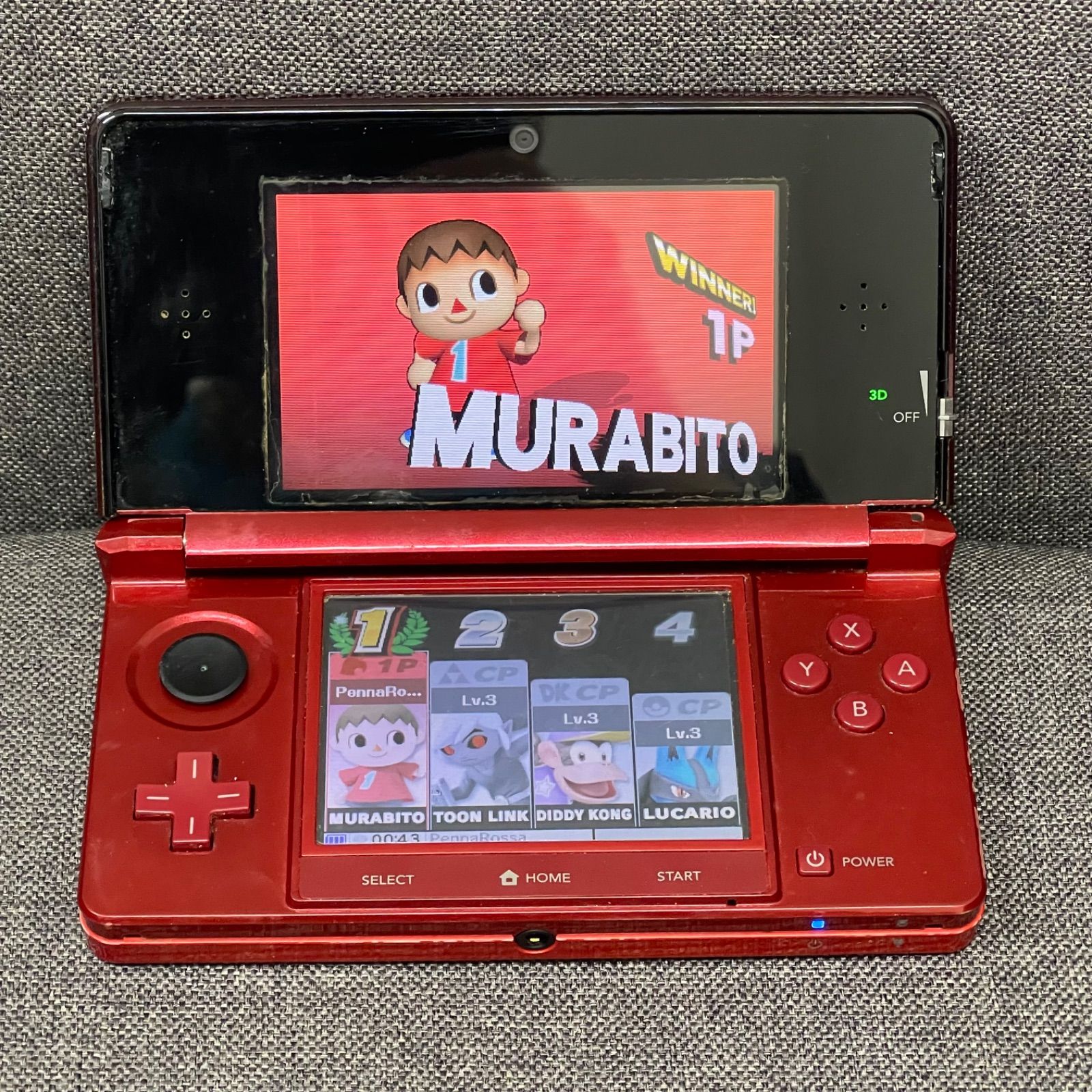 【NPA】ジャンク Nintendo 3DS CTR-001 レッド 赤
