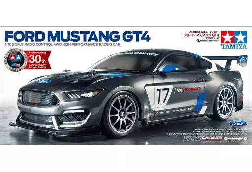 ラジコン ラジコン 1/10 フォード マスタングGT4 TT-02シャーシ 「電動