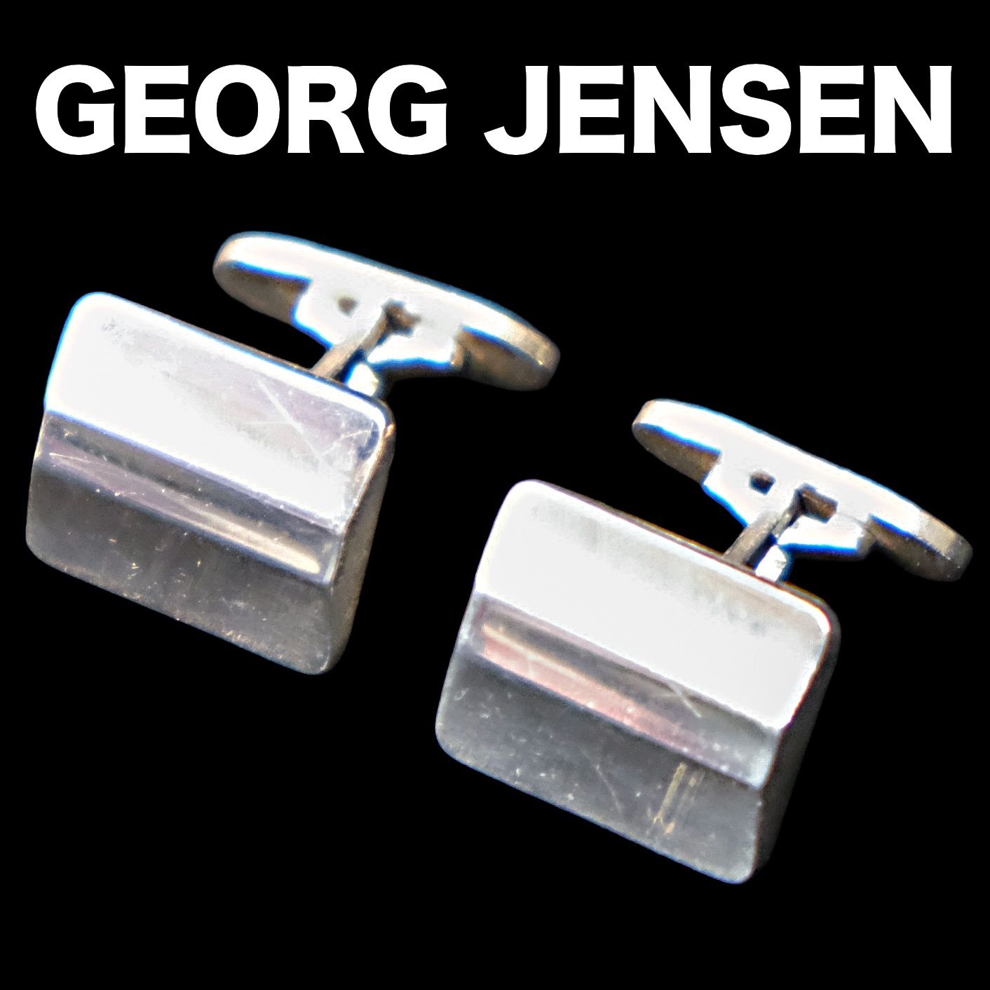 GEORG JENSEN シルバー925 カフリンクス カフスボタン #125 純銀 